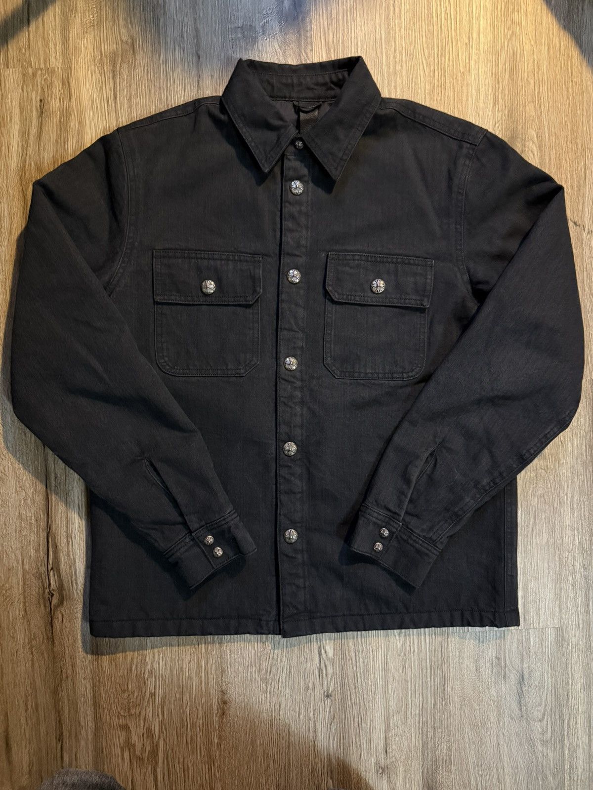 Chrome Hearts Chrome Hearts Quilted Denim Herringbone Workdog Jacket Size US M / EU 48-50 / 2 - 1 Thumbnail