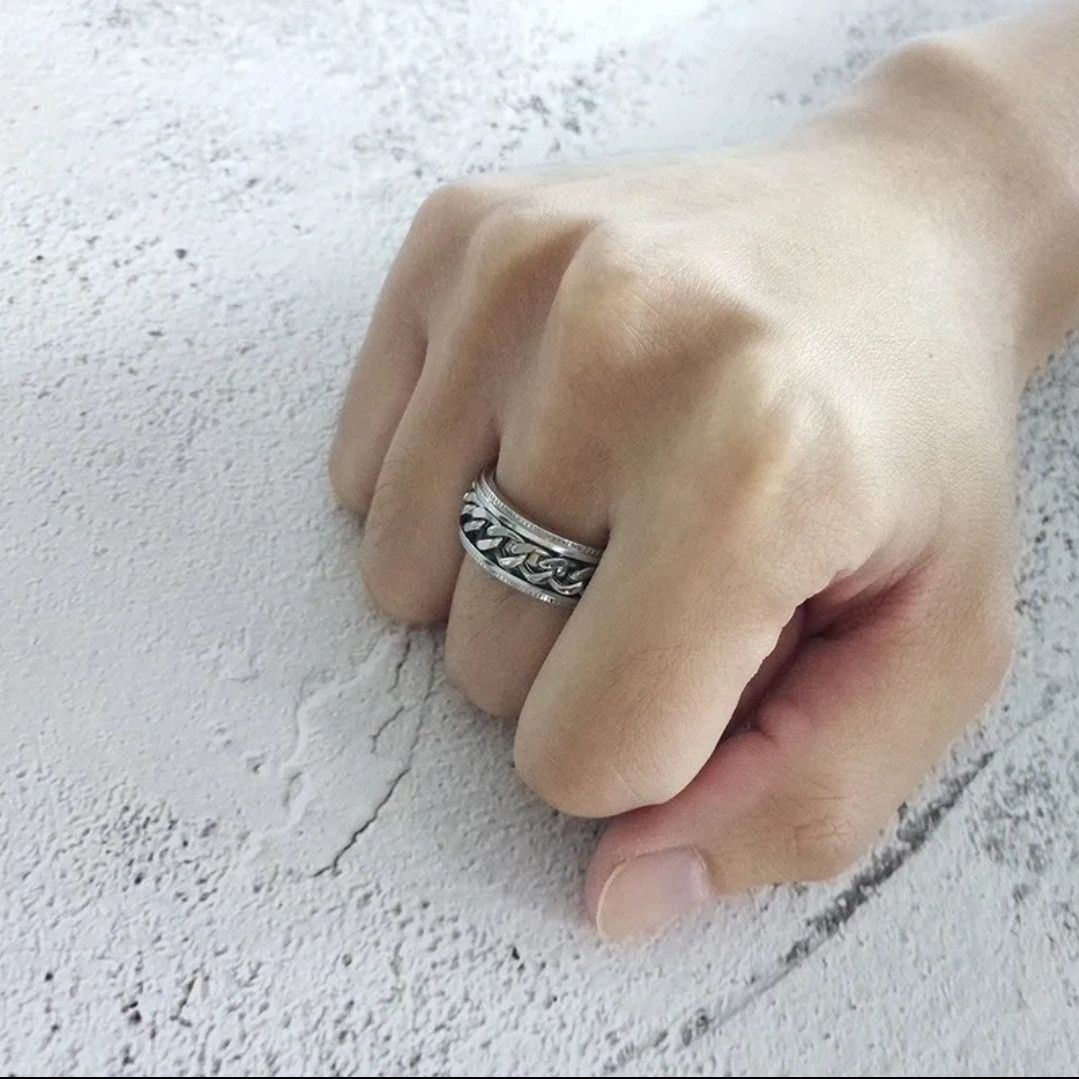 Jewelry Spinner Chain Design Ring Size ONE SIZE - 3 Thumbnail