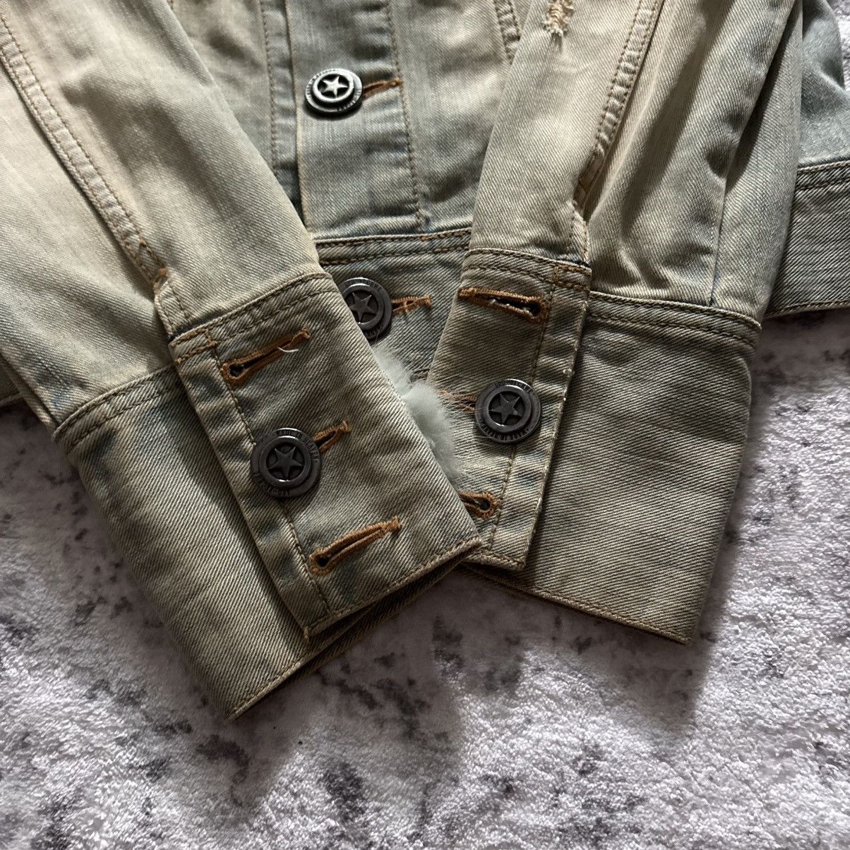 If Six Was Nine Led Rechwe Dallas Mink Fur Denim Jacket | Size L Size US L / EU 52-54 / 3 - 2 Thumbnail