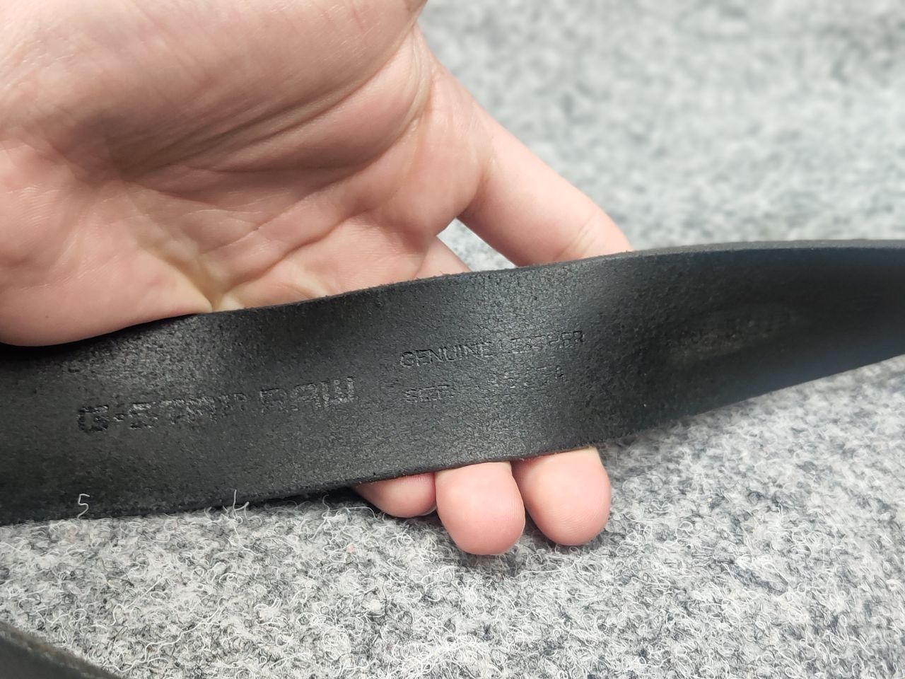G-Star G Star raw Gray Leather Mini Logo Vintage Style Belt Y2K Size ONE SIZE - 13 Thumbnail