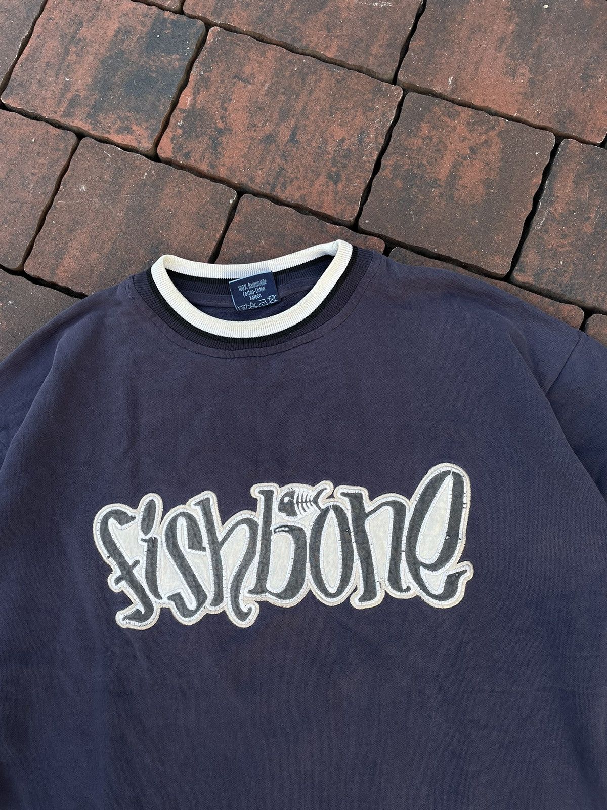 Vintage vintage y2k boxy fishbone sweatshirt Size US S / EU 44-46 / 1 - 2 Thumbnail