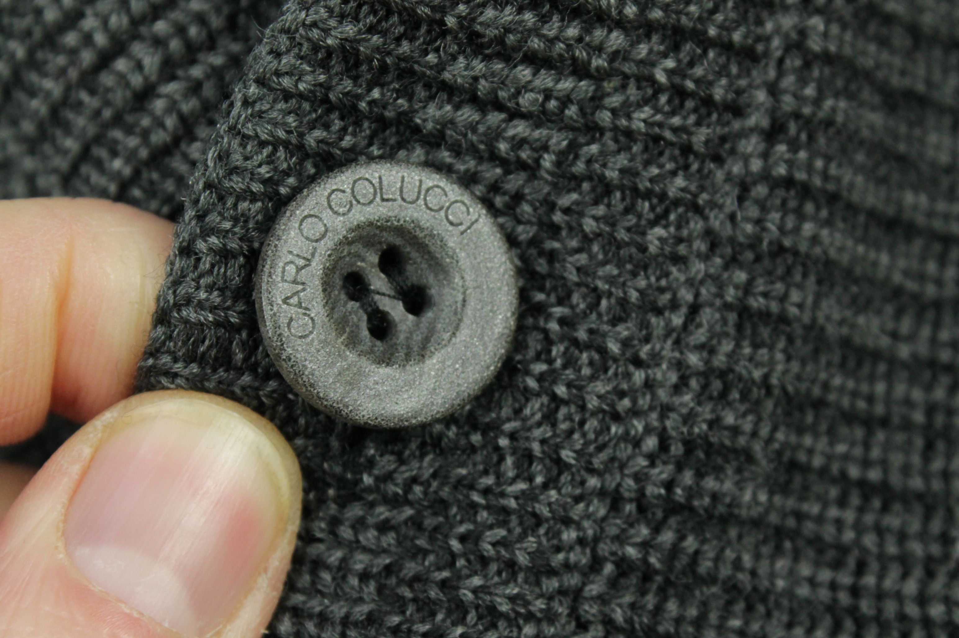 Carlo Colucci Vintage Carlo Colucci Knitwear Gray Wool Cardigan Sweater Size US L / EU 52-54 / 3 - 6 Thumbnail