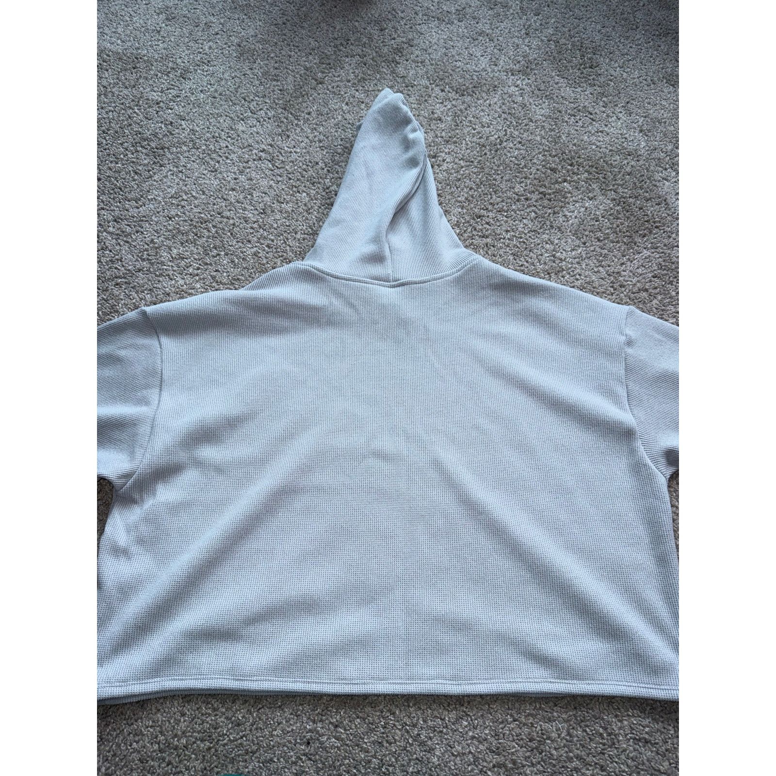Hollister Hollister Gilly Hicks Cozy Waffle Hoodie - Light Gray, Large Size L / US 10 / IT 46 - 5 Thumbnail