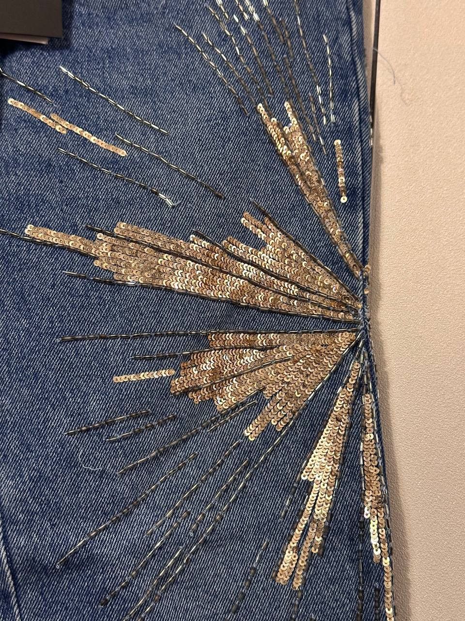 The Attico The Attico Embroidered Rarest “Sunset” Denim Pants Size 25" / US 0 / IT 36 - 5 Thumbnail