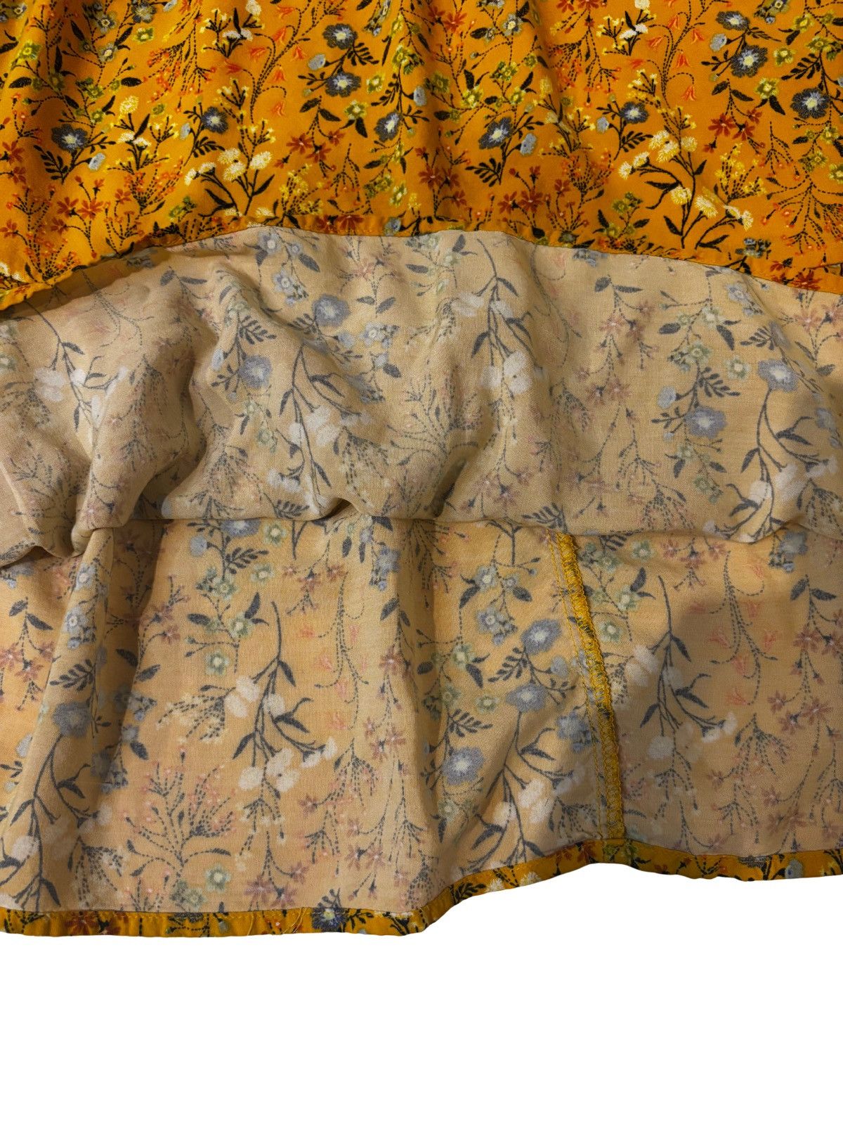 Old Navy Yellow floral Dress.wd2025 Size L / US 10 / IT 46 - 4 Thumbnail