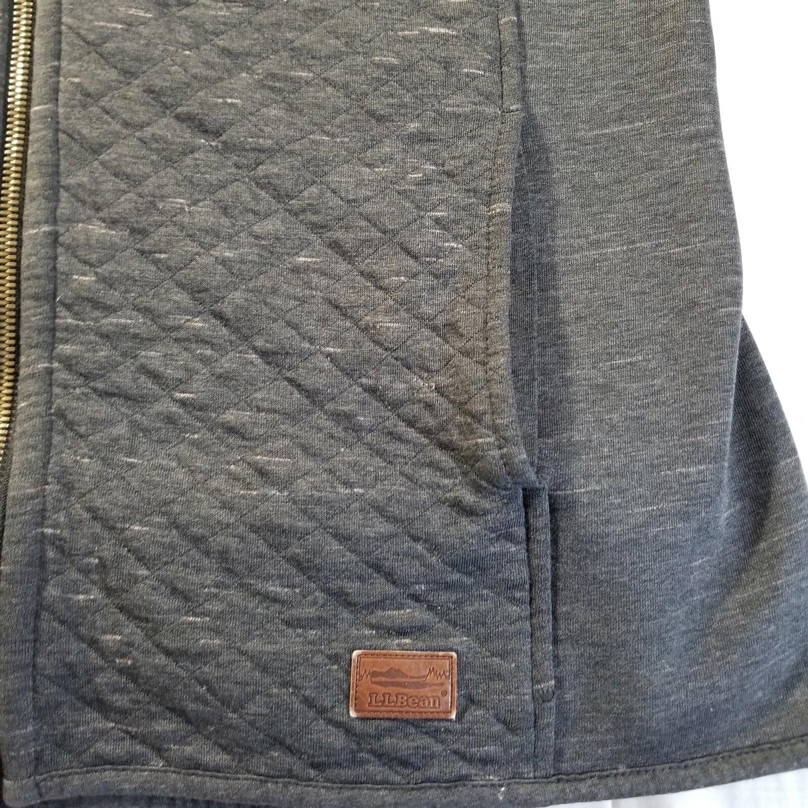 L.L. Bean LL Bean Small Gray Light Quilted Zip Up Hooded Jacket Size S / US 4 / IT 40 - 10 Thumbnail