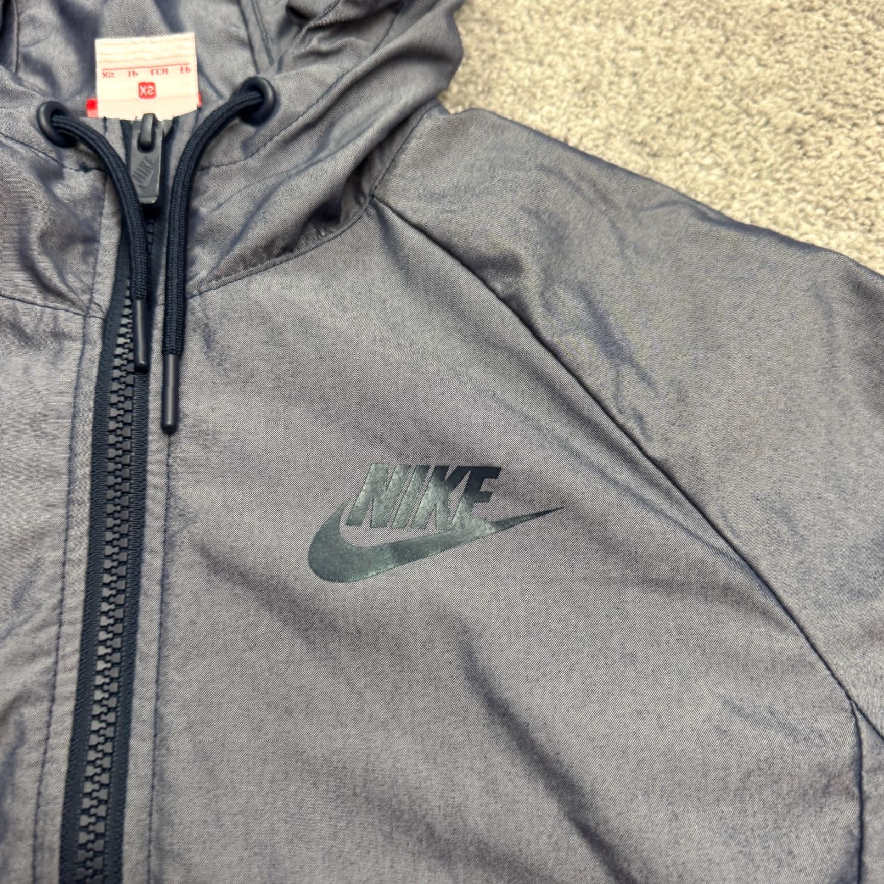 Nike Nike Hoodie Windbreaker Jacket Womens XS Blue Colorblock Lightweight Full Zip Size XS / US 0-2 / IT 36-38 - 4 Thumbnail