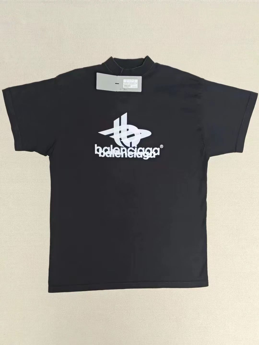 Balenciaga Balenciaga 23ss Phantom Overlapping 3b Logo Vintage Short Sleeve Size US S / EU 44-46 / 1 - 1 Thumbnail
