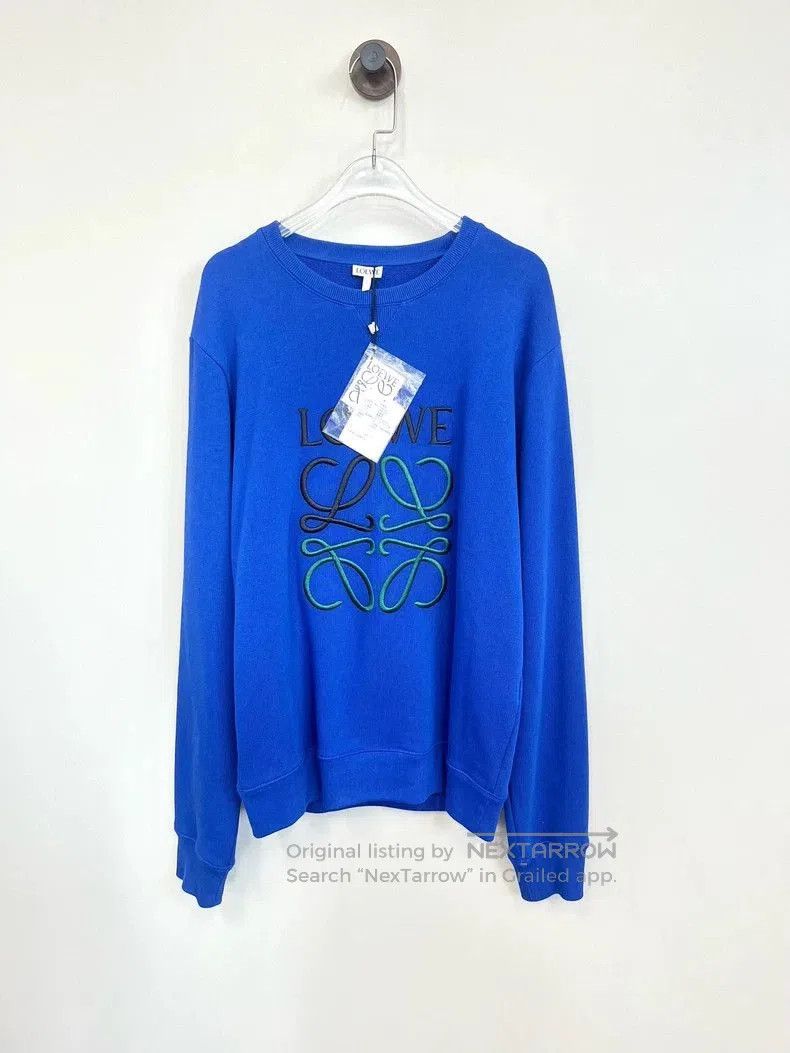 Loewe Loewe Blue Embroidered Logo Sweatshirt. Size US S / EU 44-46 / 1 - 1 Thumbnail