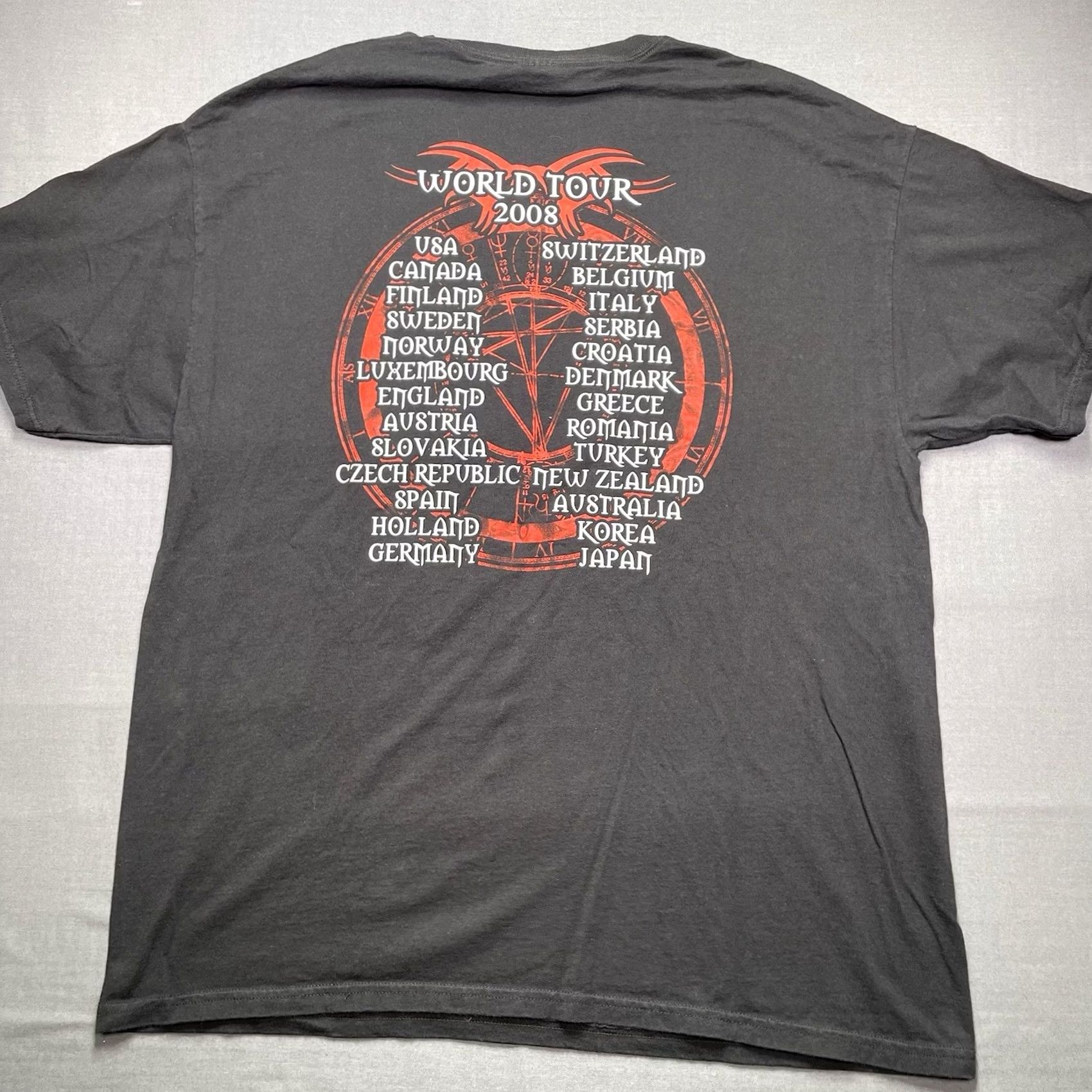 Gildan Judas Priest Nostradamus T Shirt Mens XL Black 2009 European Tour Feast Y2K Size US XL / EU 56 / 4 - 5 Thumbnail