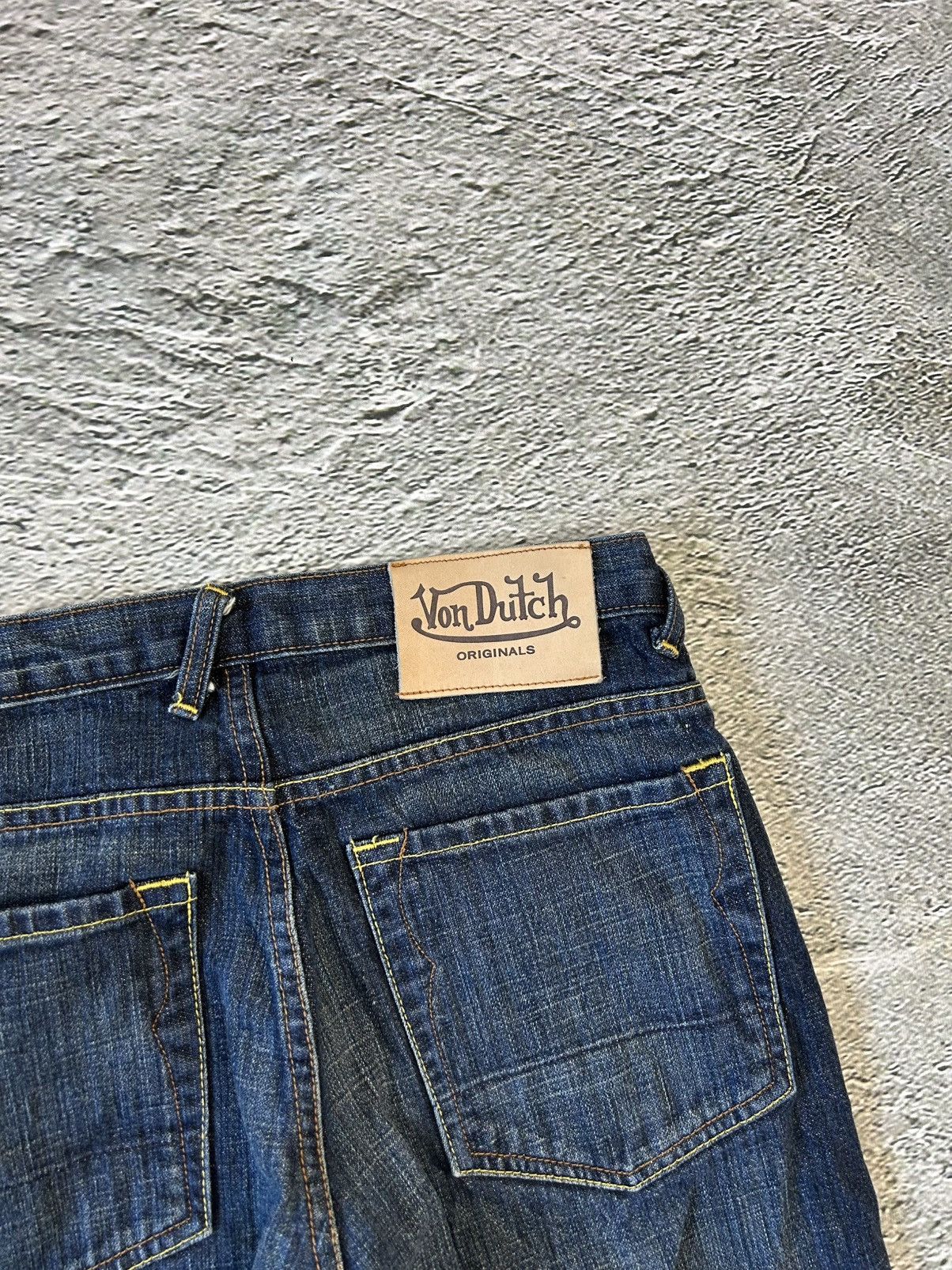 Ed Hardy Von Dutch jeans big logo Y2K denim pants Size US 30 / EU 46 - 9 Thumbnail