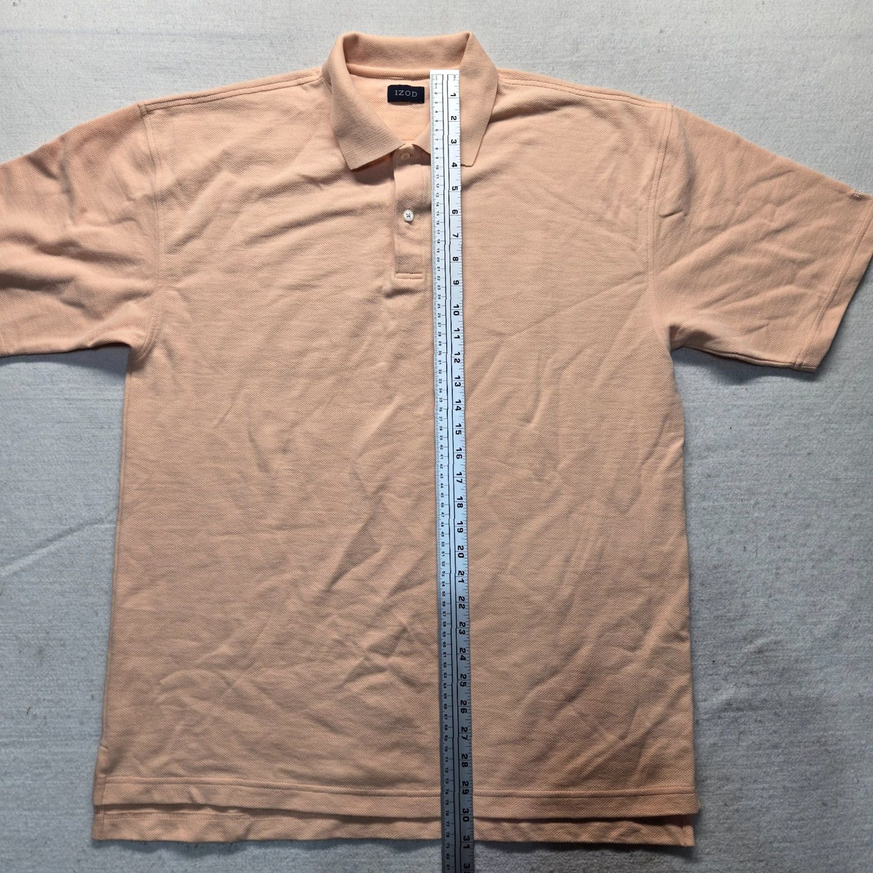 Izod VINTAGE IZOD Polo Shirt Short Sleeve Adult Men's Large Pink Casual All Seasons Size US L / EU 52-54 / 3 - 6 Thumbnail