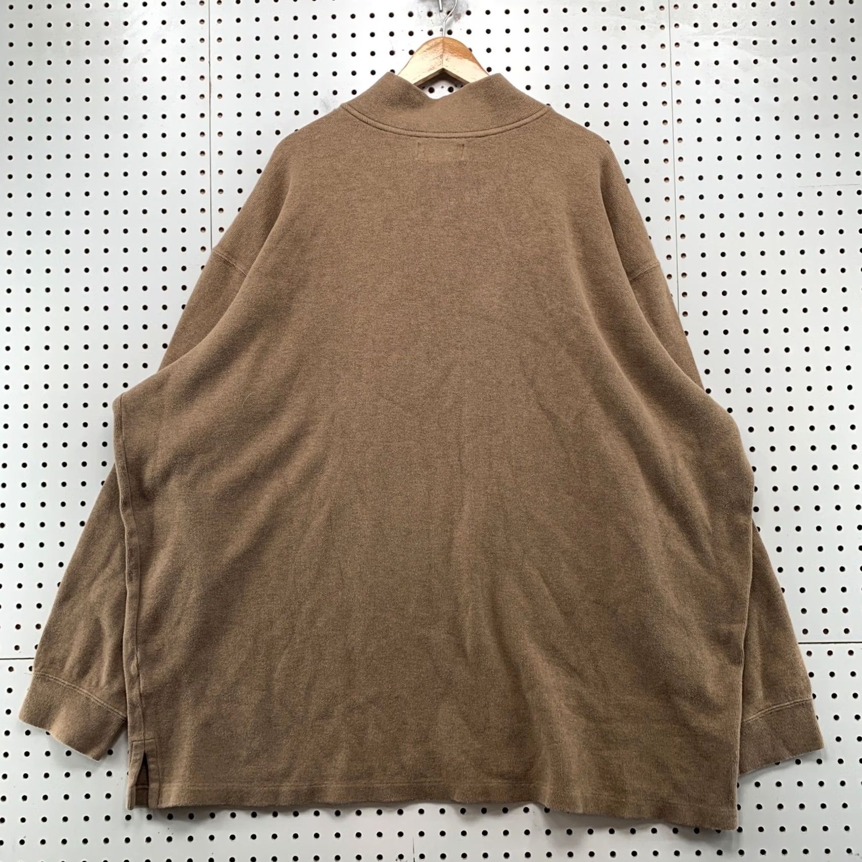 Polo Ralph Lauren Polo Ralph Lauren Sweater Mens 4XLT Brown Cotton Quarter Zip Pullover 00s Size US XXL / EU 58 / 5 - 2 Thumbnail