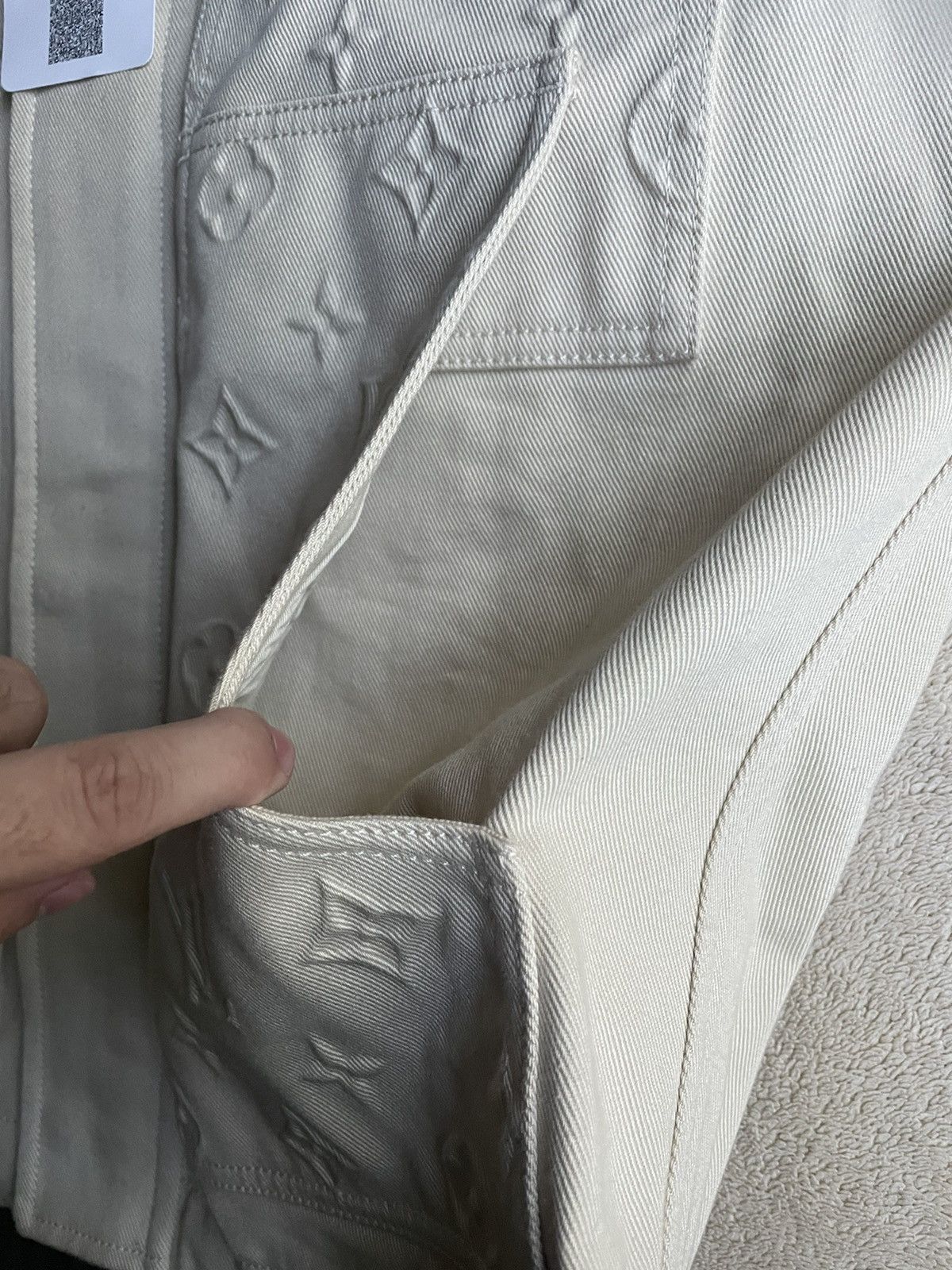 Louis Vuitton Louis Vuitton Beige Monogram Workwear Denim Jacket Size US M / EU 48-50 / 2 - 4 Thumbnail