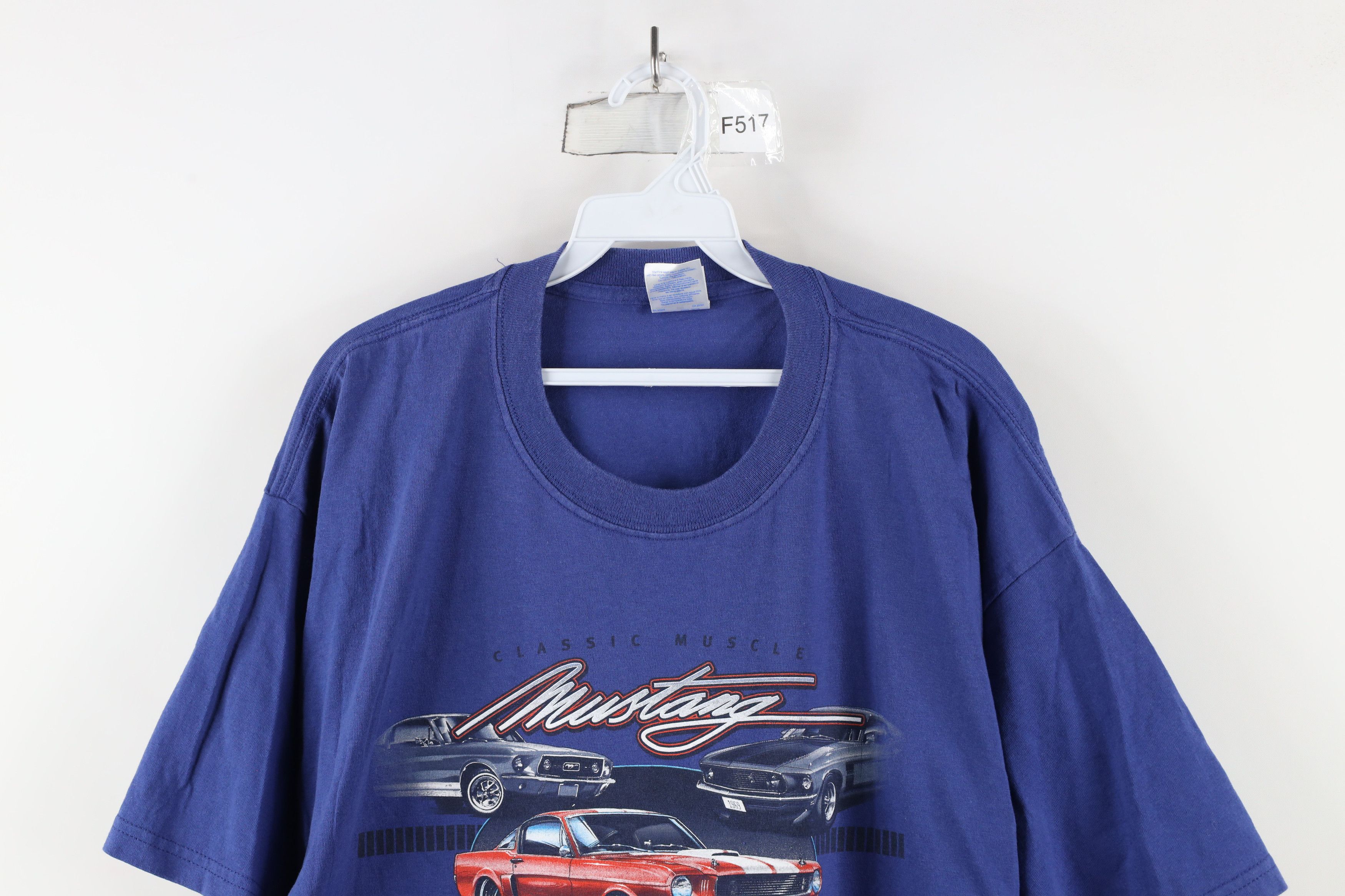Vintage Vintage 90s Ford Motor Company Muscle Mustang Car T-Shirt Size US XL / EU 56 / 4 - 2 Thumbnail