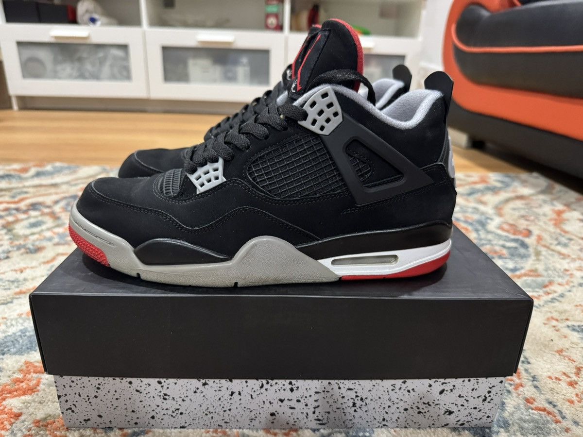 Jordan Brand Jordan 4 Retro Bred 2019 - Size 10 Size US 10 / EU 43 - 1 Thumbnail
