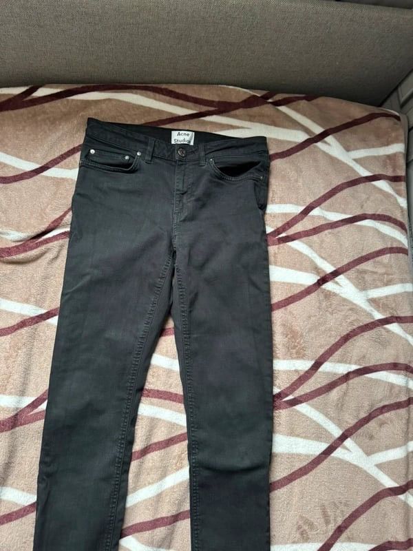 Acne Studios Acne Studios "Skin 5" Washed Black Skinny Jeans Size 28" / US 6 / IT 42 - 1 Thumbnail
