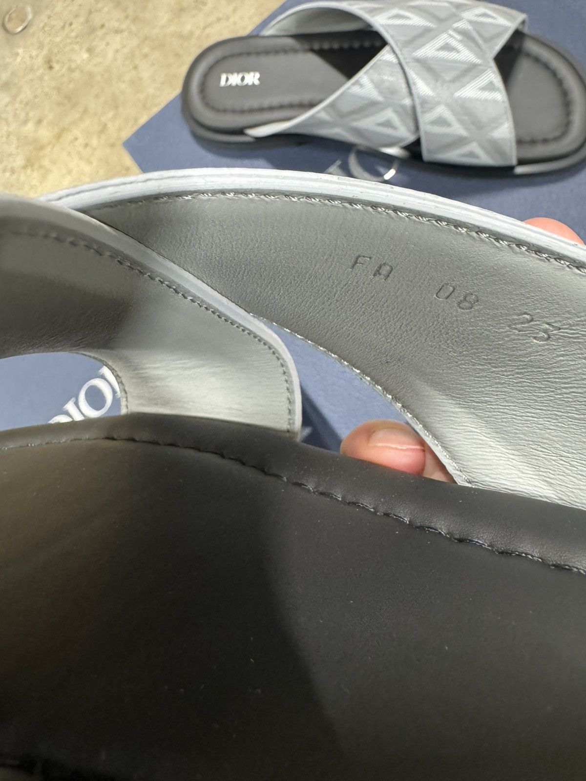 Dior Dior Diamond Leather Sandals NEW 1000$ Size US 8 / EU 41 - 6 Thumbnail