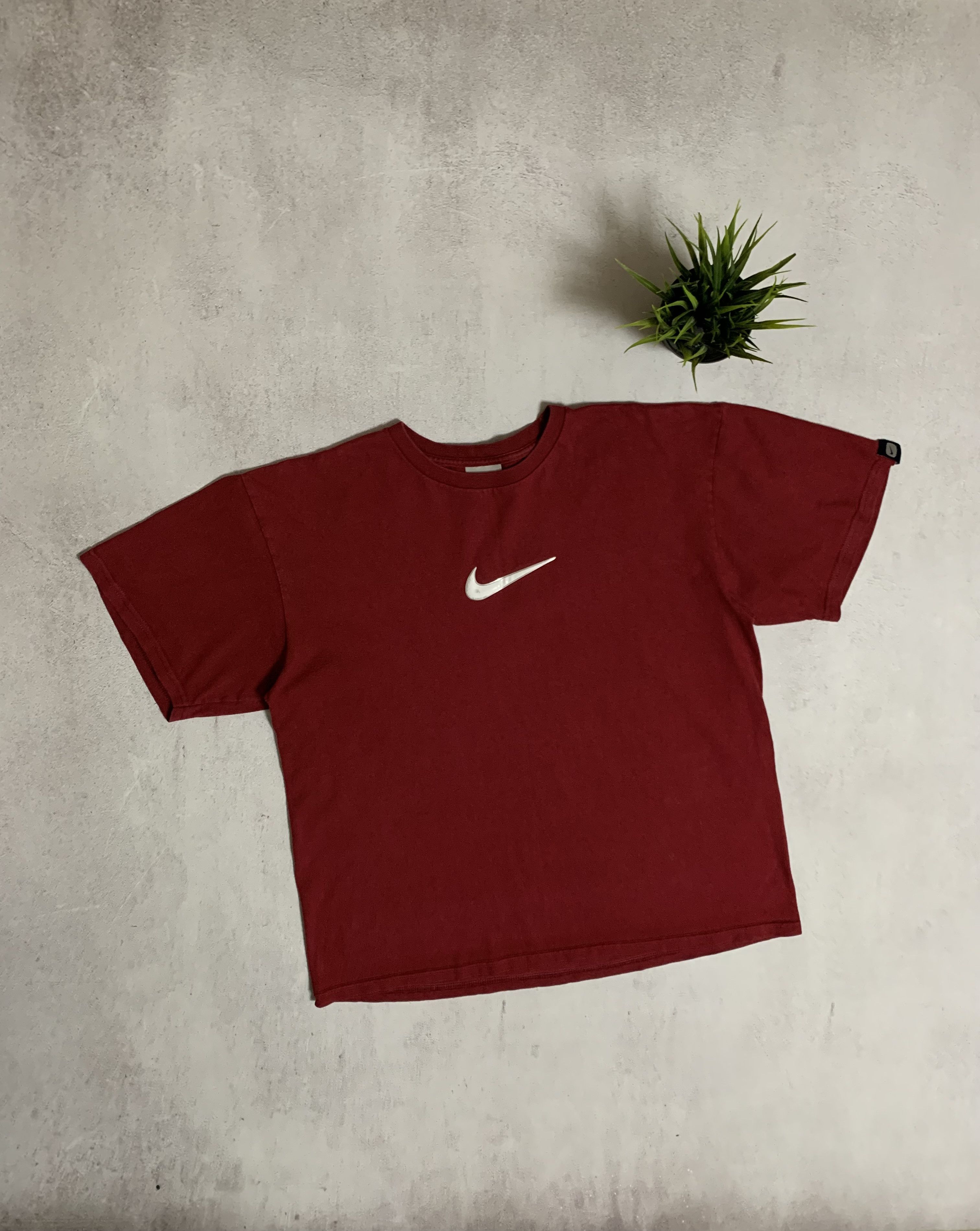 Nike × Vintage Vintage Nike T Shirt Swoosh Baggy Big Logo 90s Y2K Size US L / EU 52-54 / 3 - 1 Thumbnail