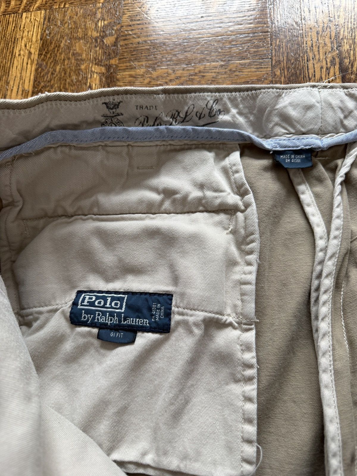 Polo Ralph Lauren Vintage Polo Ralph Lauren GI Fit Military Chino Trousers Size US 35 - 3 Thumbnail