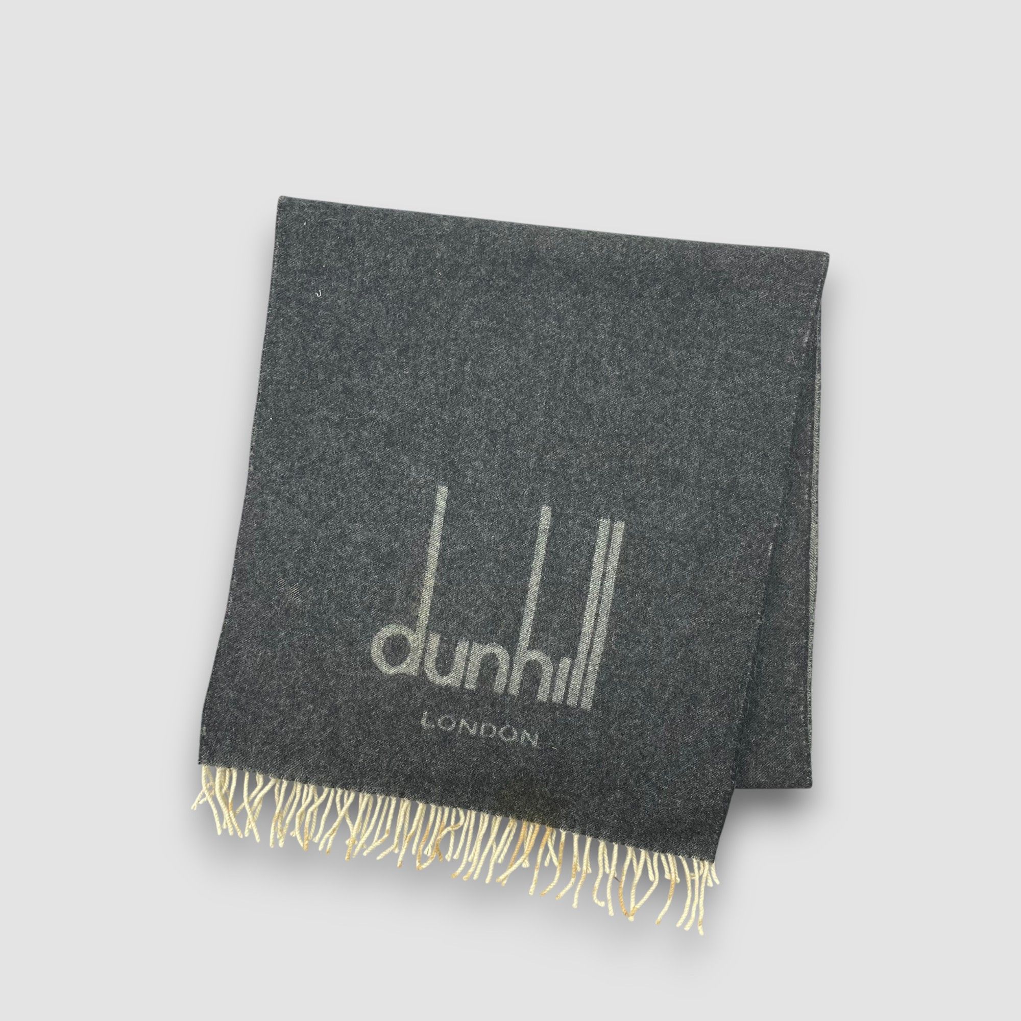 Alfred Dunhill Vintage Alfred Dunhill Scarf Muffler Fringe Scarves Size ONE SIZE - 1 Thumbnail