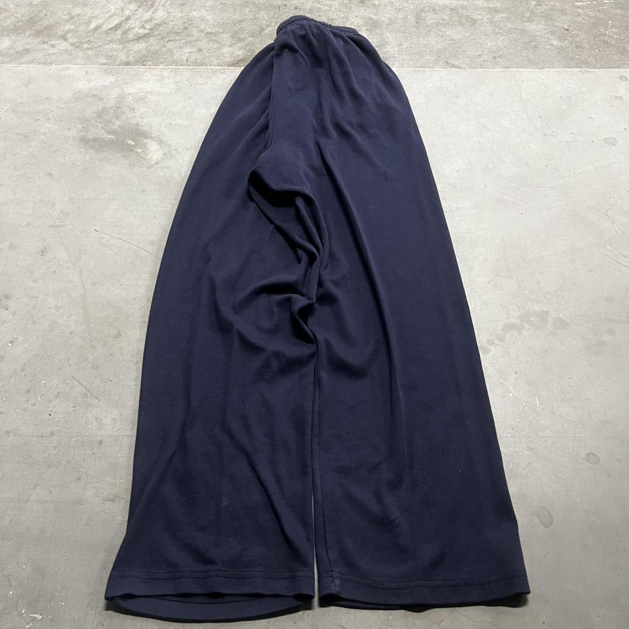 Japanese Brand × Vintage Vintage Y2K/2000s Baggy Navy Blue Sweatpants with pockets! Size US 36 / EU 52 - 5 Thumbnail