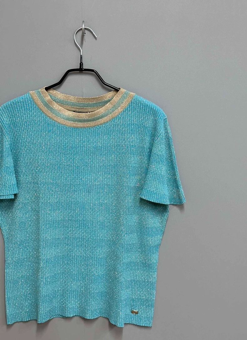 Chanel Chanel Egypt Series Blue Short Sleeve 2504-Nextarrow Size XS / US 0-2 / IT 36-38 - 2 Thumbnail