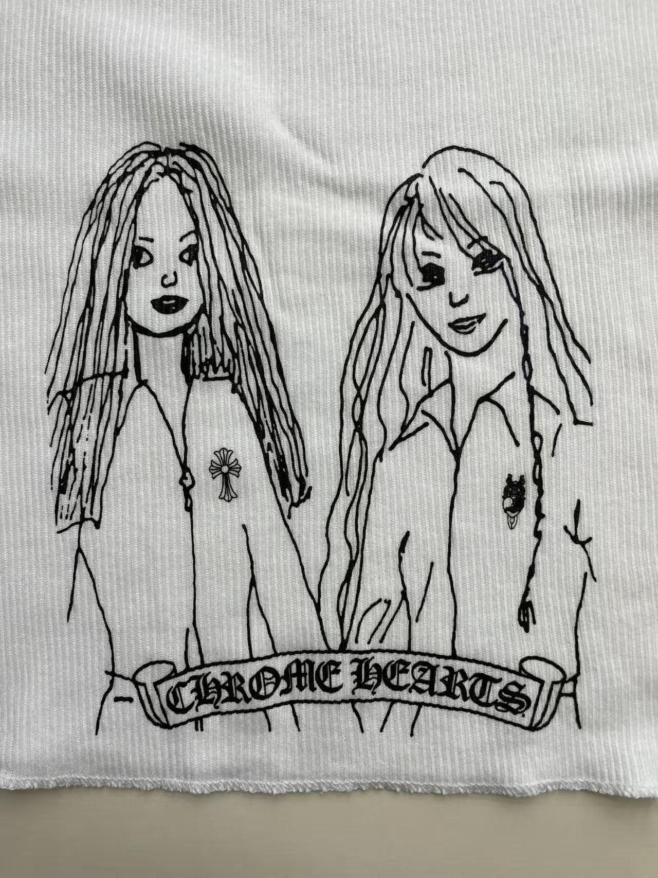 Chrome Hearts Chrome Hearts Neck Logo Miyumi Sisters White Tank Top Size S / US 4 / IT 40 - 5 Thumbnail