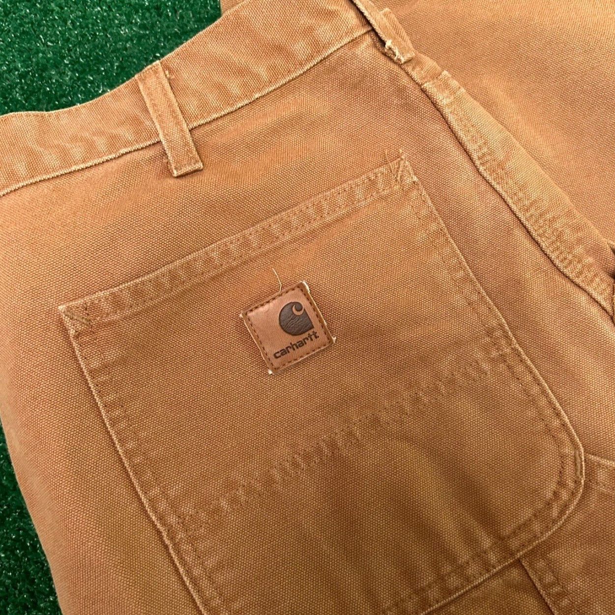 Carhartt VINTAGE Carhartt Workwear Pants Carpenter Dungaree Fit Mens 36 Tan Brown 36x32 90s Workwear Womens? Size US 36 / EU 52 - 5 Thumbnail