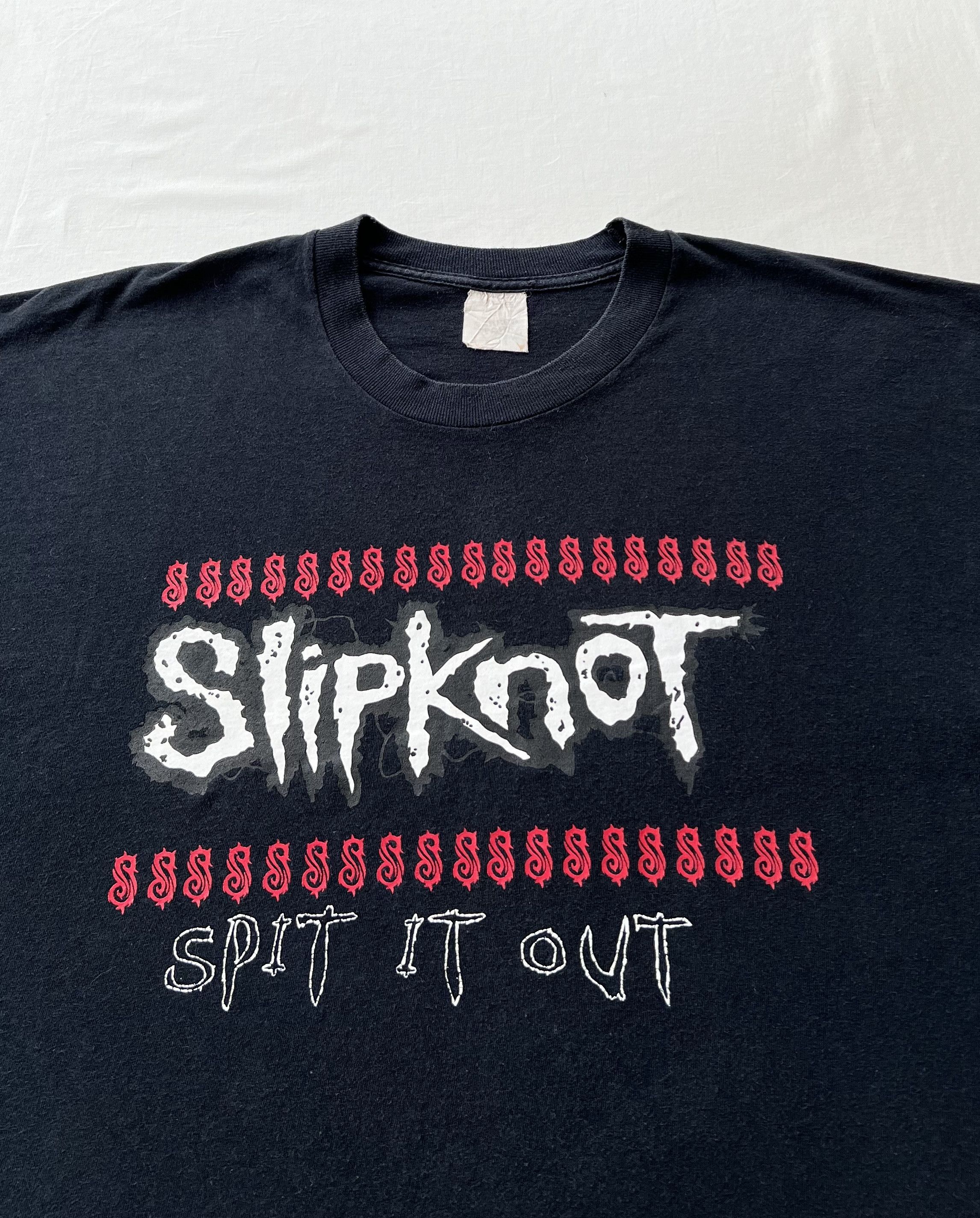 Band Tees Vintage 1999 Slipknot Spit it Out Nu Metal Band T-shirt Size US XL / EU 56 / 4 - 5 Thumbnail
