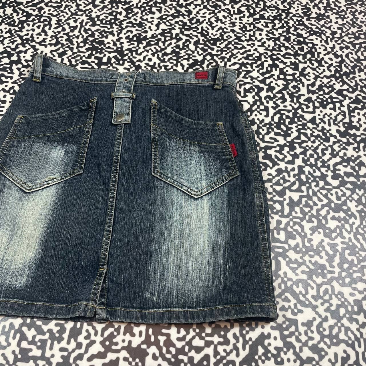 Japanese Brand Vintage Y2K Japanese Style Retro Denim Mini Skirt Size 25" / US 0 / IT 36 - 10 Thumbnail