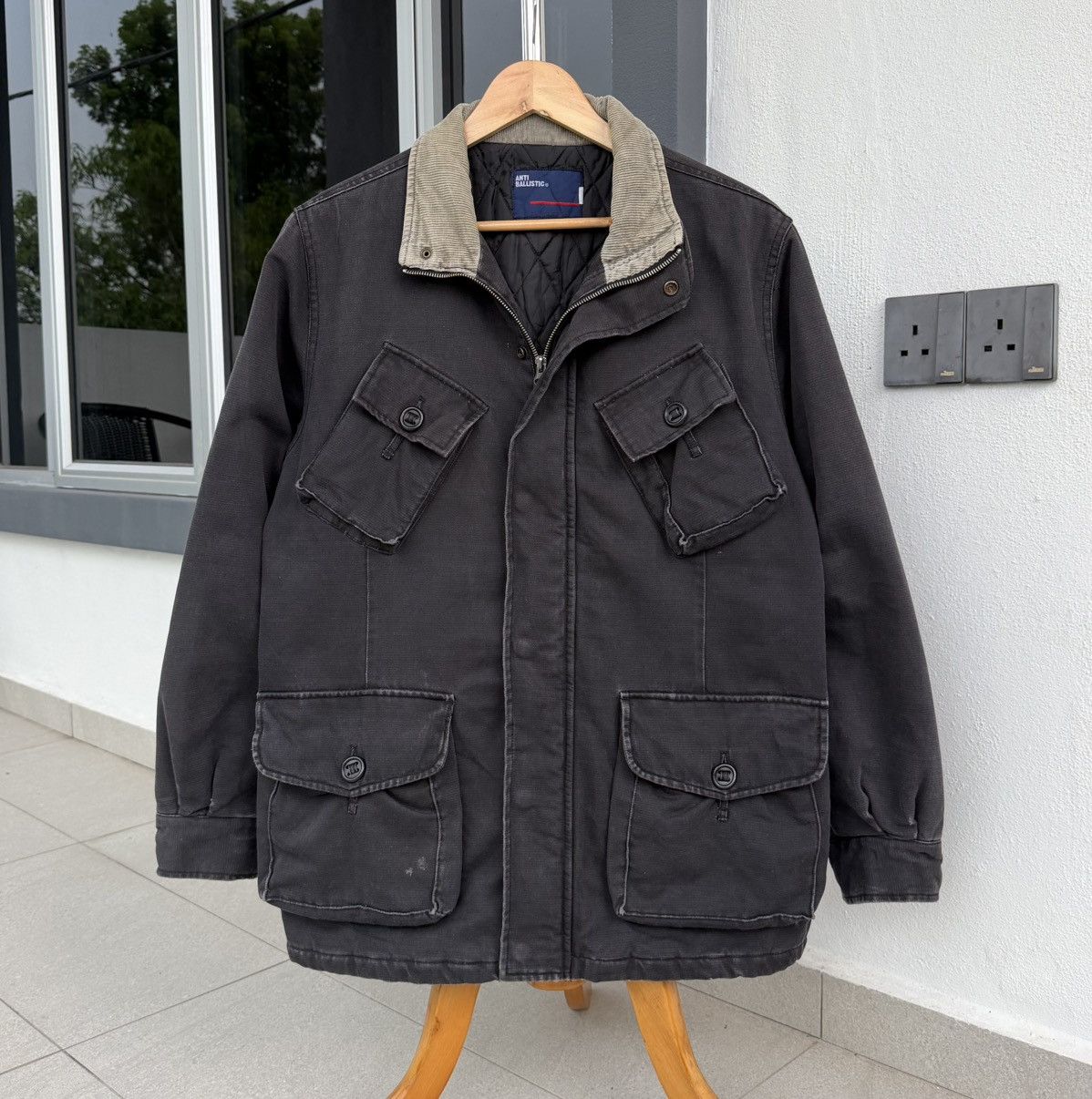 Vintage Vtg Anti Ballistic Field Quilted Lining Distressed Jacket Size US L / EU 52-54 / 3 - 2 Thumbnail