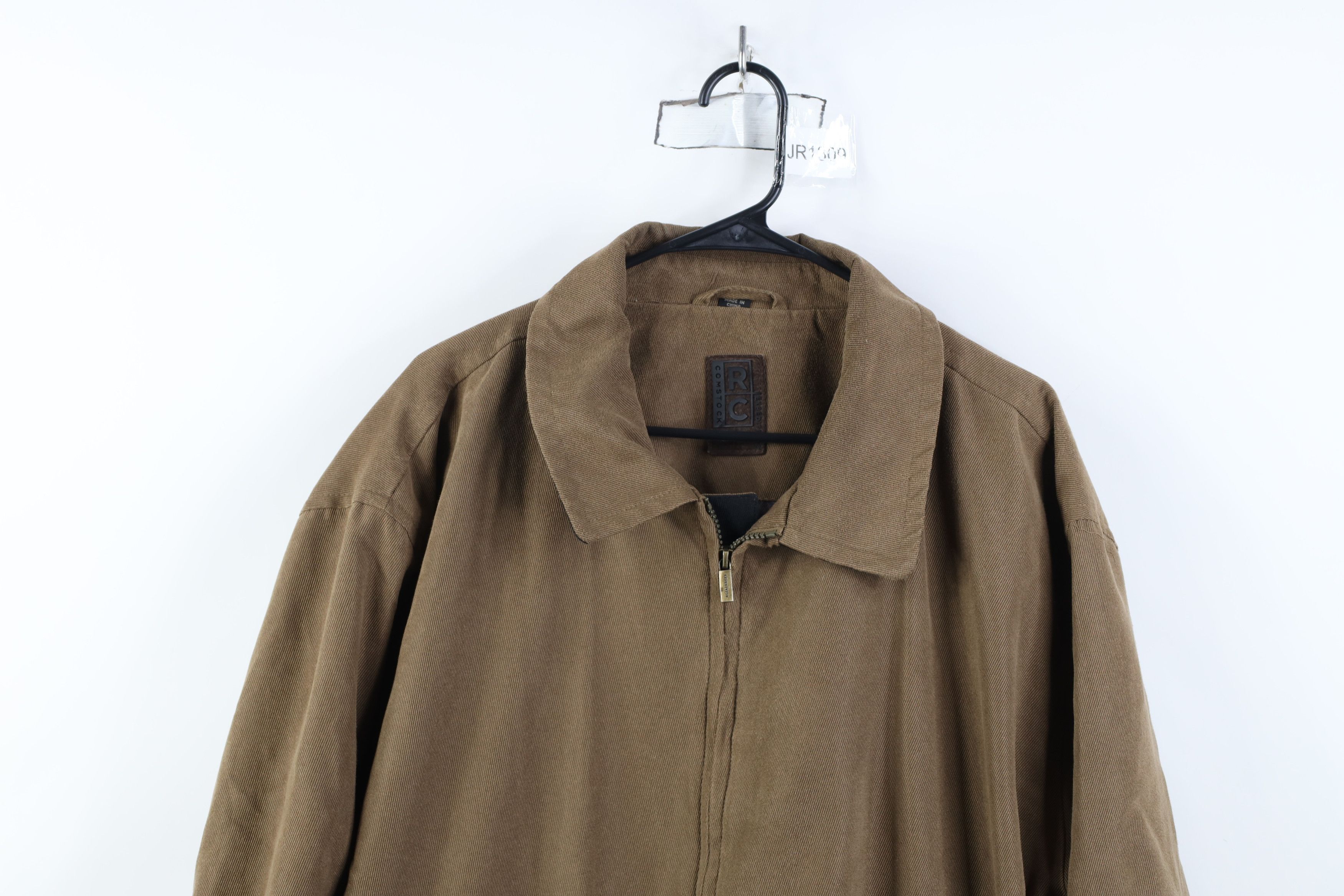 Vintage Vintage 90s Streetwear Whipcord Full Zip Bomber Jacket Brown Size US XXL / EU 58 / 5 - 2 Thumbnail