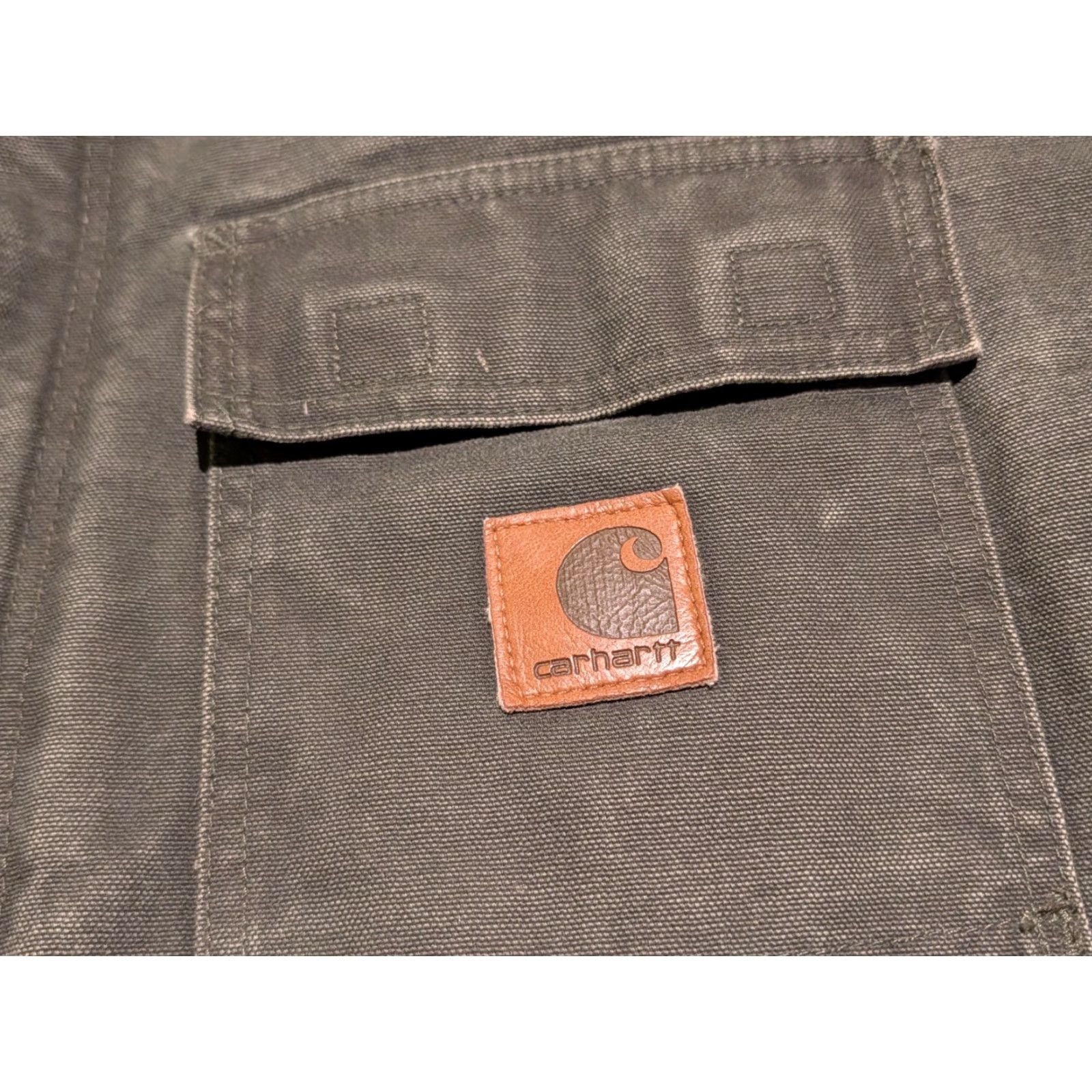 Carhartt Carhartt Jacket Men’s 2XL Moss Green Distressed Quilt Lined Coat C26 MOS Work Jacket 2XL Mens Green Moss US Made N/A Size US XXL / EU 58 / 5 - 6 Thumbnail