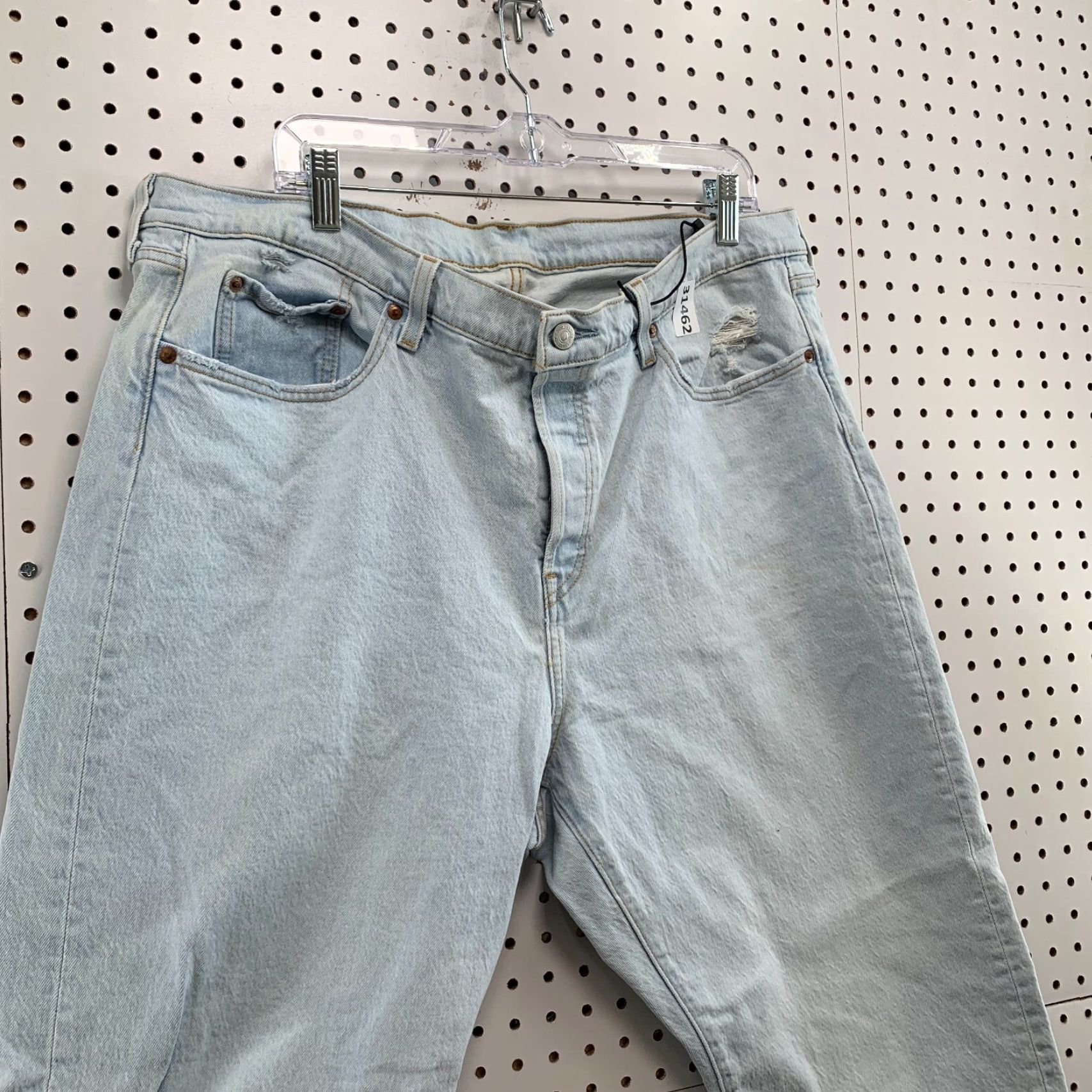 Levi's Levi's 501 Jeans Womens 18W Denim Light Blue 40x25.5 NWT Raw Hem Jeans Womens Size 40" / US 18 - 6 Thumbnail