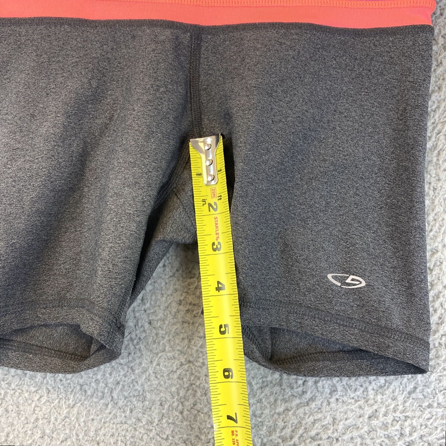 Champion Champion Shorts Women's XS Gray Purple Pink Spandex Breathable Comfort Compression Lightweight Slimming Easy Care Womens Size 26" / US 2 / IT 38 - 6 Thumbnail