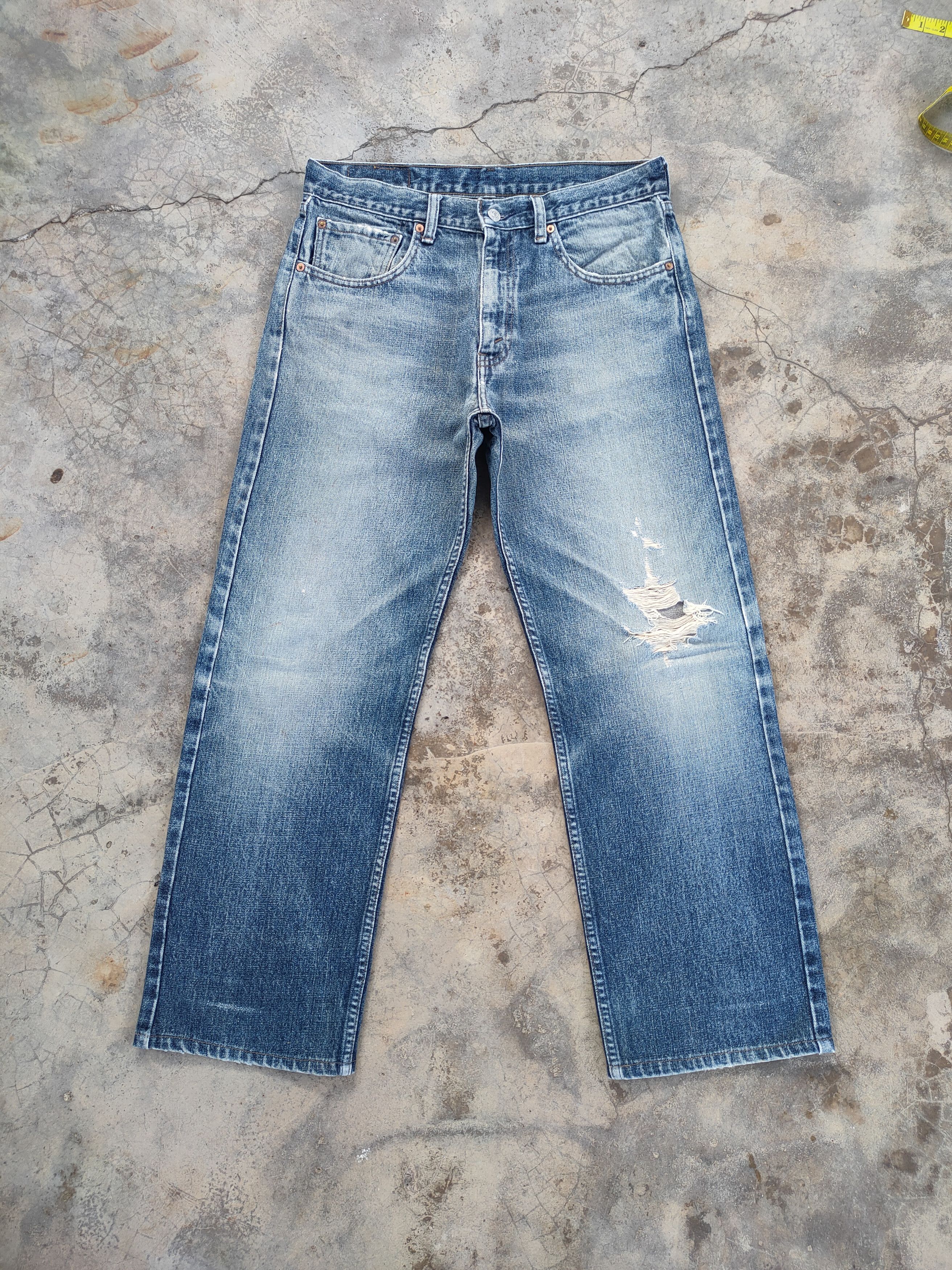 Jean VINTAGE LEVI'S 534 04' FADED DISTRESSED JEANS DENIM PANTS Size US 34 / EU 50 - 1 Thumbnail