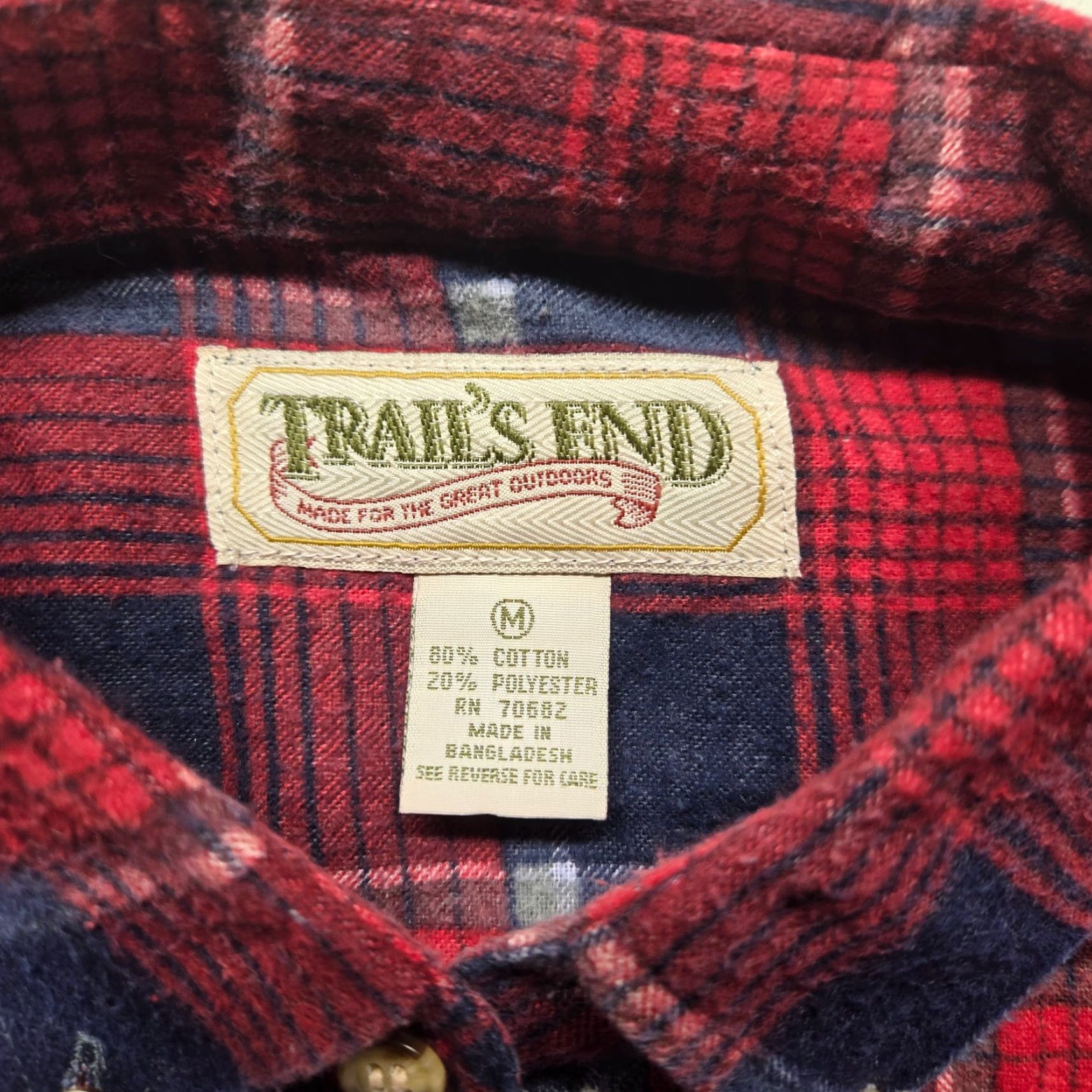 Rails VINTAGE Trail's End Men's Shirt Long Sleeve Flannel Plaid Casual Workwear M Red Size US M / EU 48-50 / 2 - 3 Thumbnail