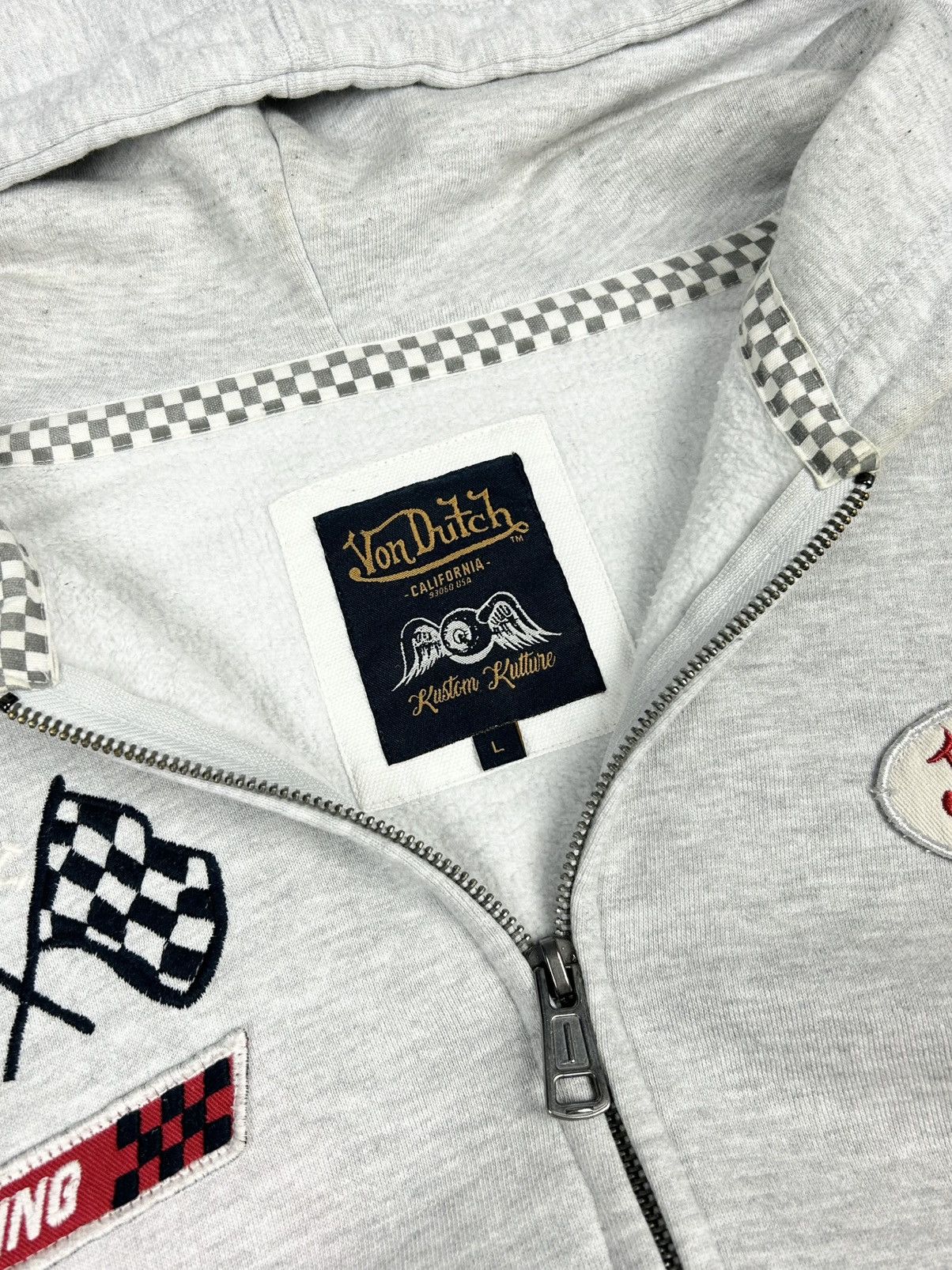 Ed Hardy Von Dutch racing zip up hoodie jacket Size US L / EU 52-54 / 3 - 7 Thumbnail
