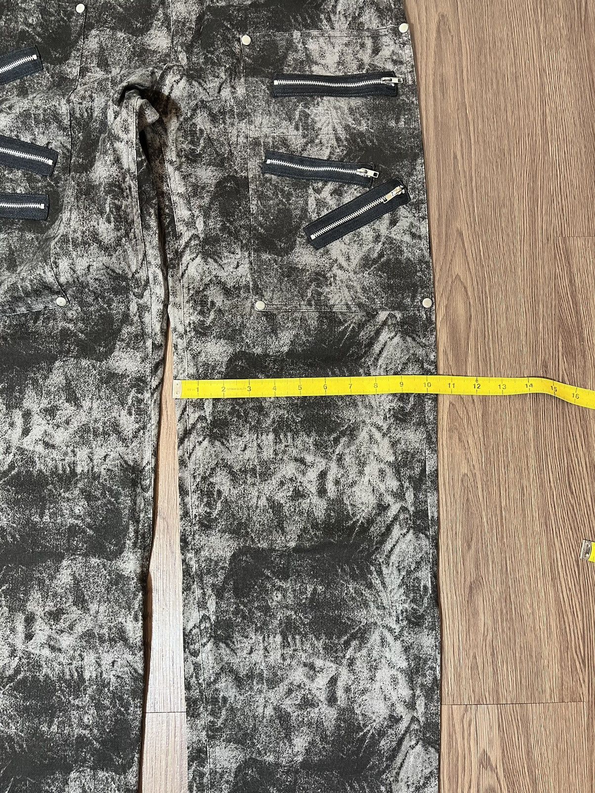 If Six Was Nine × Japanese Brand × Seditionaries Japanese Slash Number Punk Multizipper Washed Pants Size US 30 / EU 46 - 17 Thumbnail