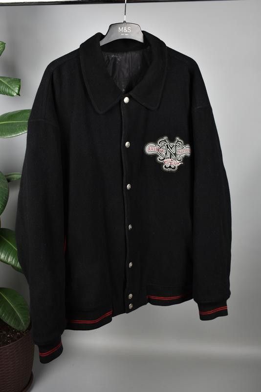 Avirex AVIREX wool jacket, New York 75 NYC, vintage, 90s hip hop XL Size US XL / EU 56 / 4 - 2 Thumbnail