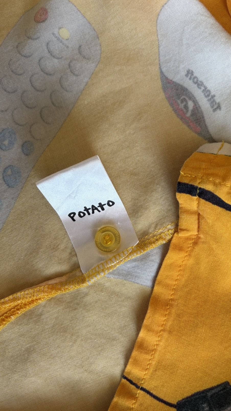 Imran Potato Imran Potato “Potato Tech” Button Up Shirt Yellow XL Size US XL / EU 56 / 4 - 7 Thumbnail