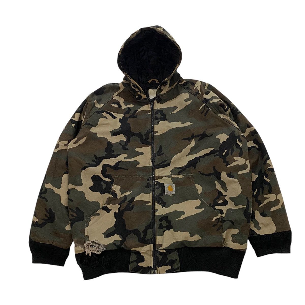 Carhartt ☀️Vintage Carhartt camo hoodie jacket Size US XXL / EU 58 / 5 - 1 Thumbnail