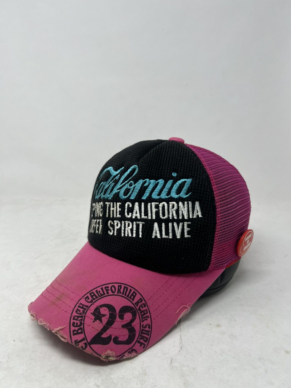 14th Addiction California 23 Distressed Trucker Hat Size ONE SIZE - 1 Thumbnail