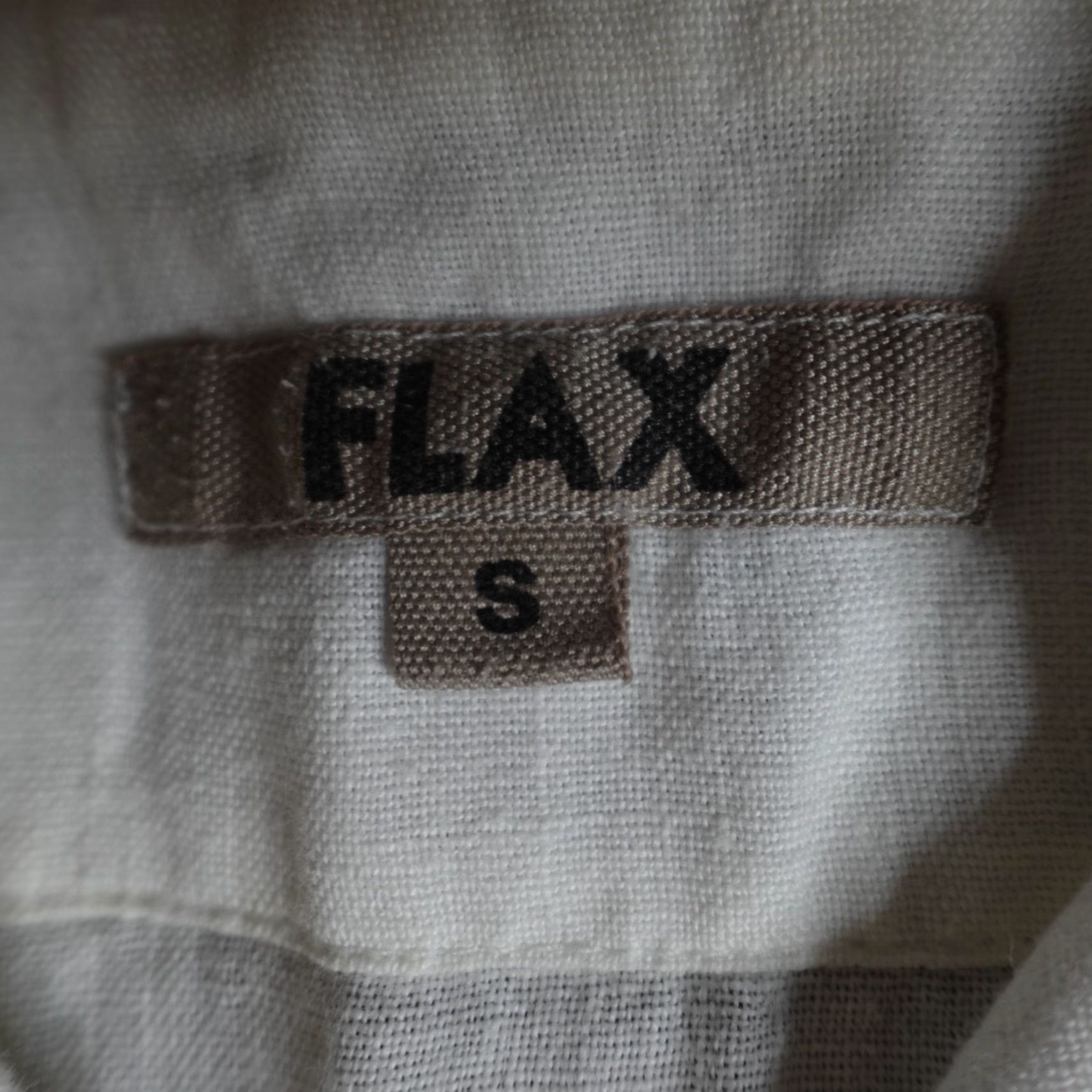 FLAX FLAX Womens Shirt Small White Solid Linen Button Front Size S / US 4 / IT 40 - 2 Thumbnail