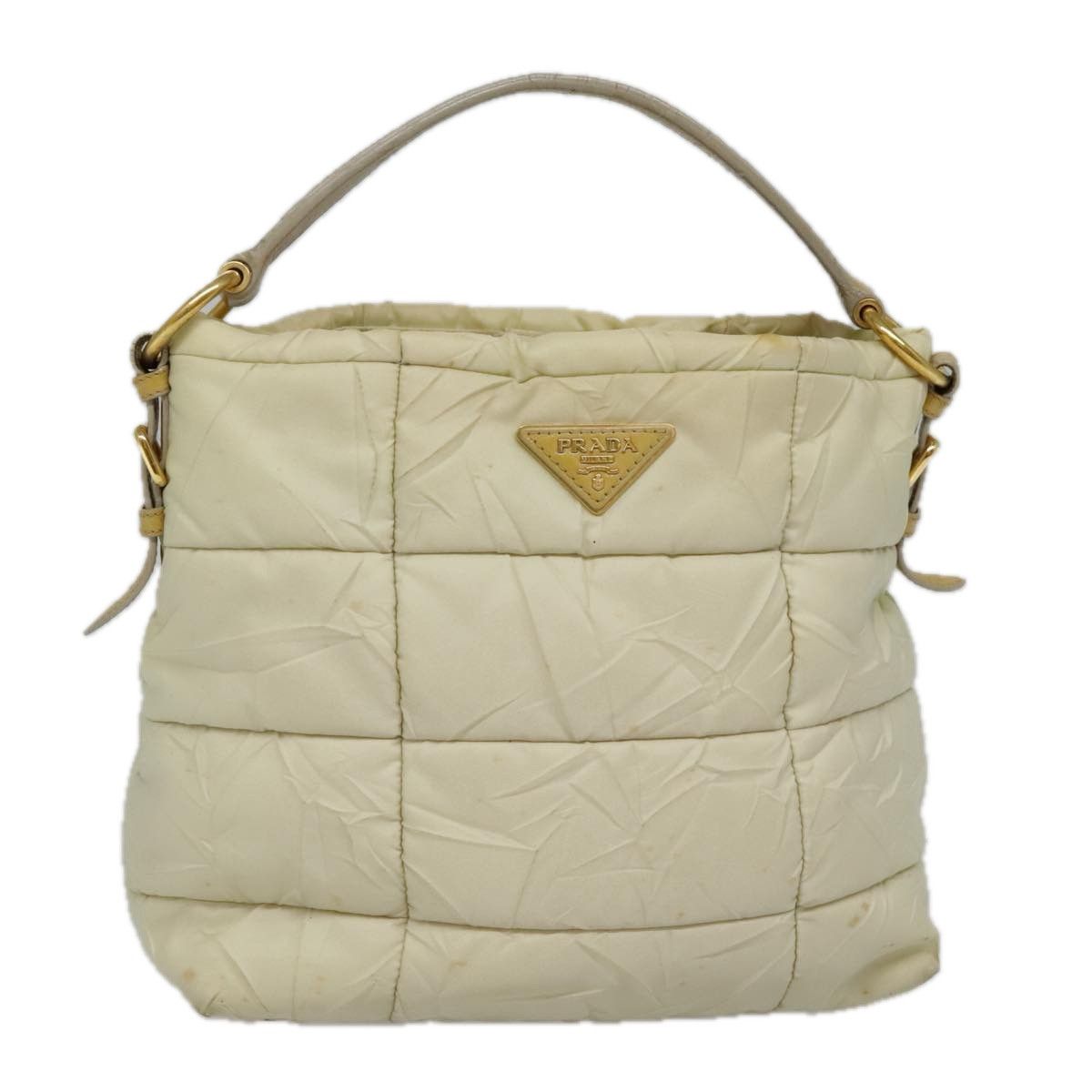Prada Beige Synthetic Handbag (Pre-Owned) Size ONE SIZE - 1 Thumbnail