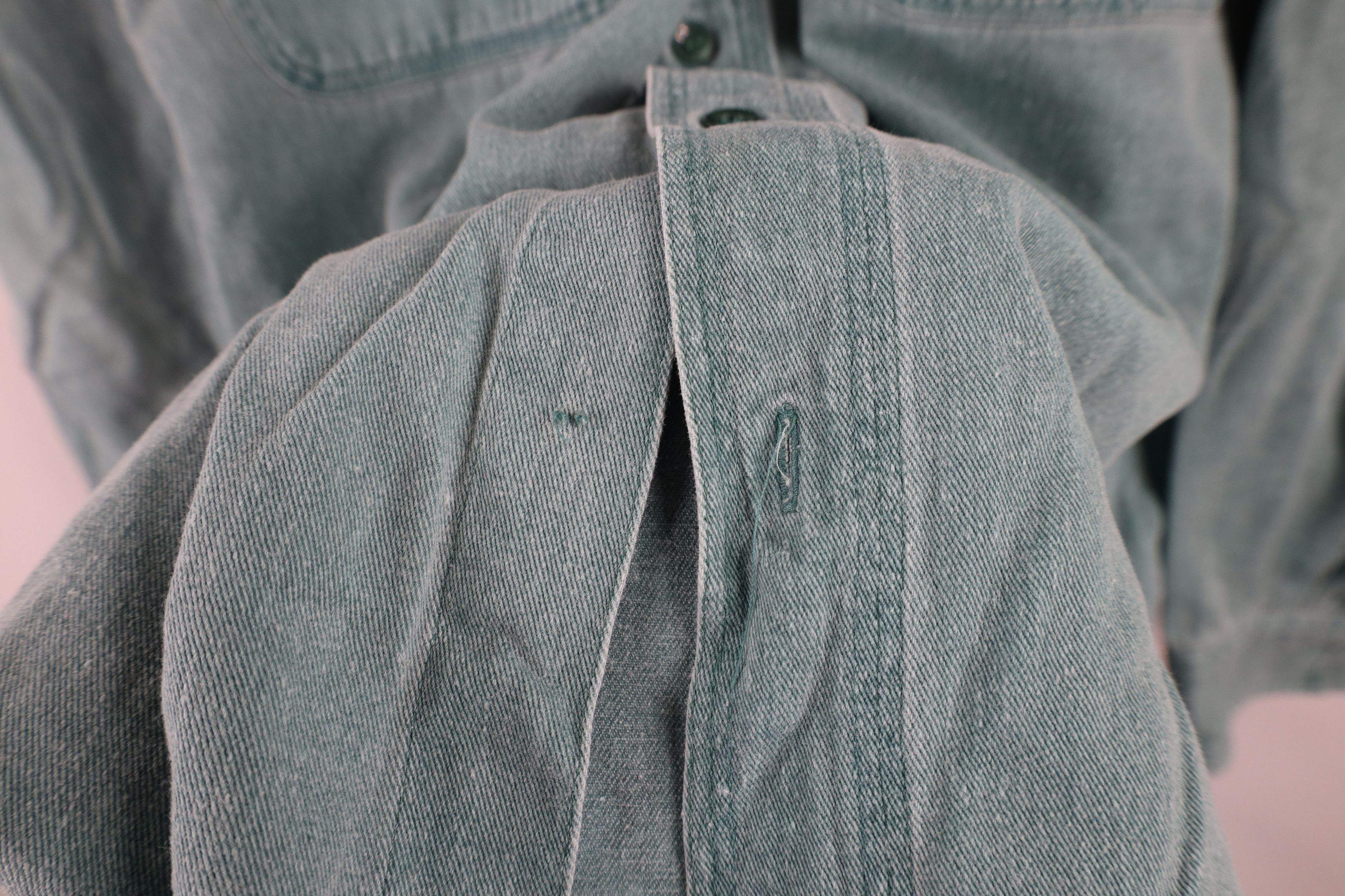 Vintage Vintage 90s Streetwear Denim Jean Button Down Shirt Size US L / EU 52-54 / 3 - 4 Thumbnail