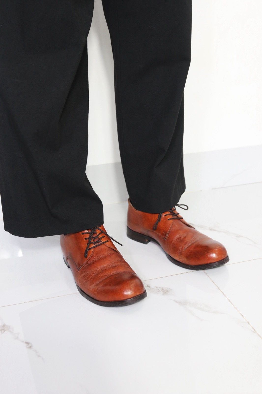 Designer × Japanese Brand PADRONE HANDCRAFTED LEATHER DERBY Size US 10 / EU 43 - 3 Thumbnail