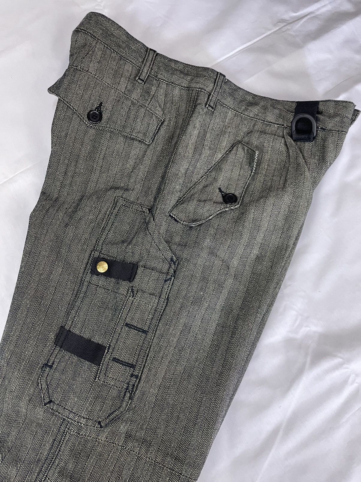 Jean Paul Gaultier AW03 Jean Paul Gaultier Military Cargo Zipper Pants Vintage Size US 33 - 7 Thumbnail