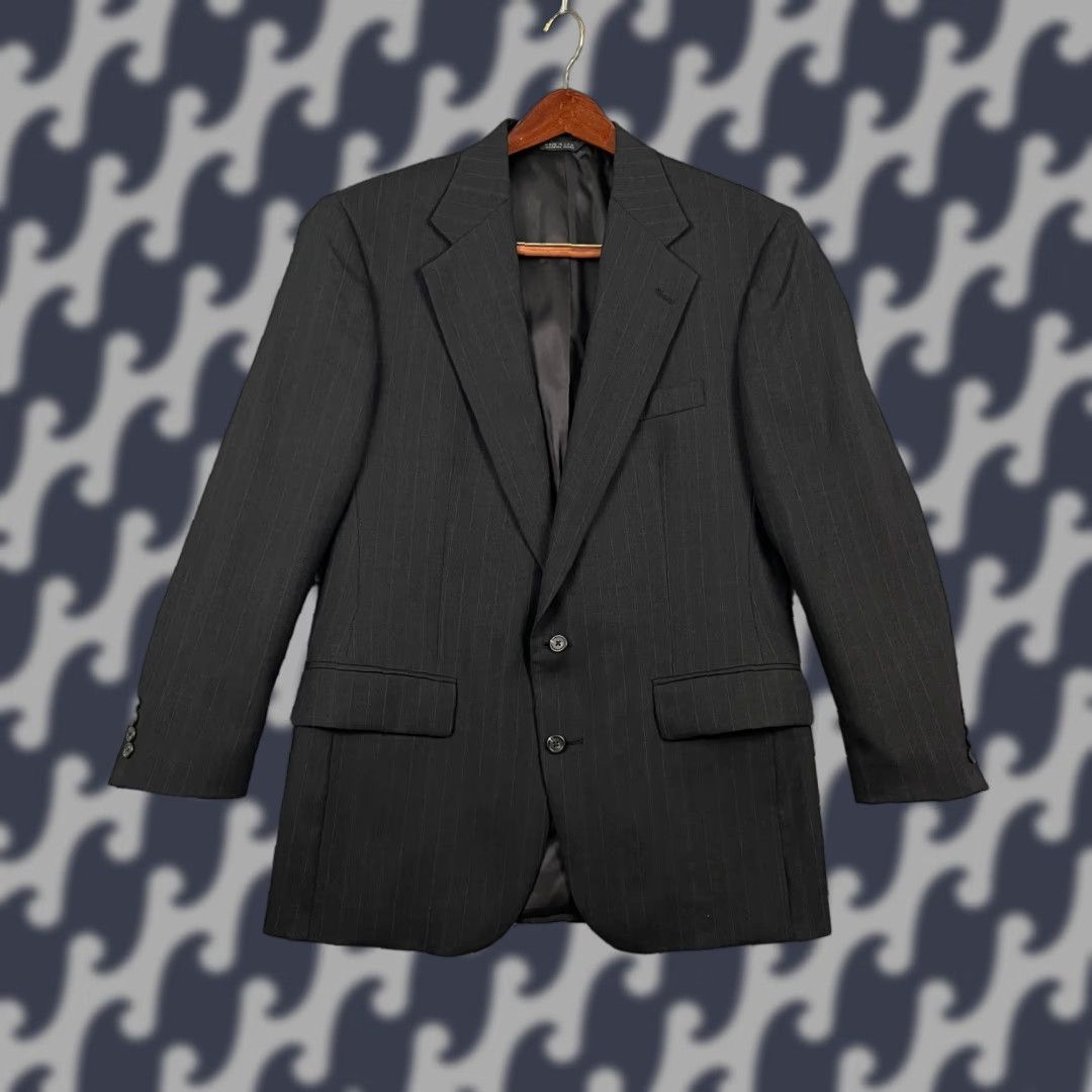 VINTAGE Polo University Club Ralph Lauren Blazer Mens 40 Navy Wool USA 2 Button Vintage